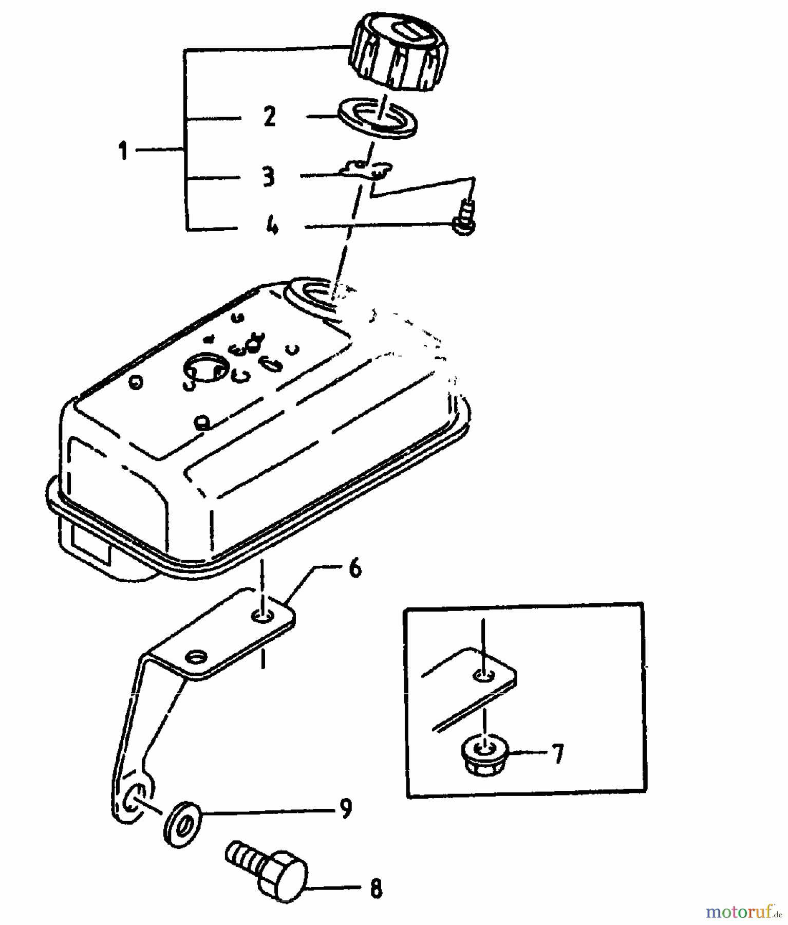 Gutbrod Motorhacken MB 62-52 KA 07518.03 (1994) Tank
