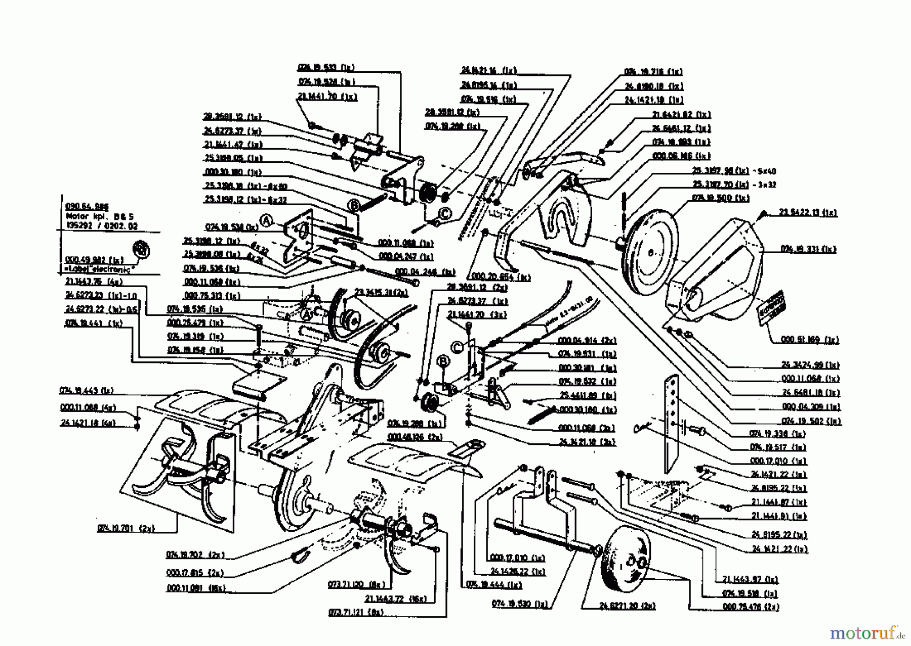Gutbrod Motorhacken MB 62-52 07518.02 (1994) Grundgerät
