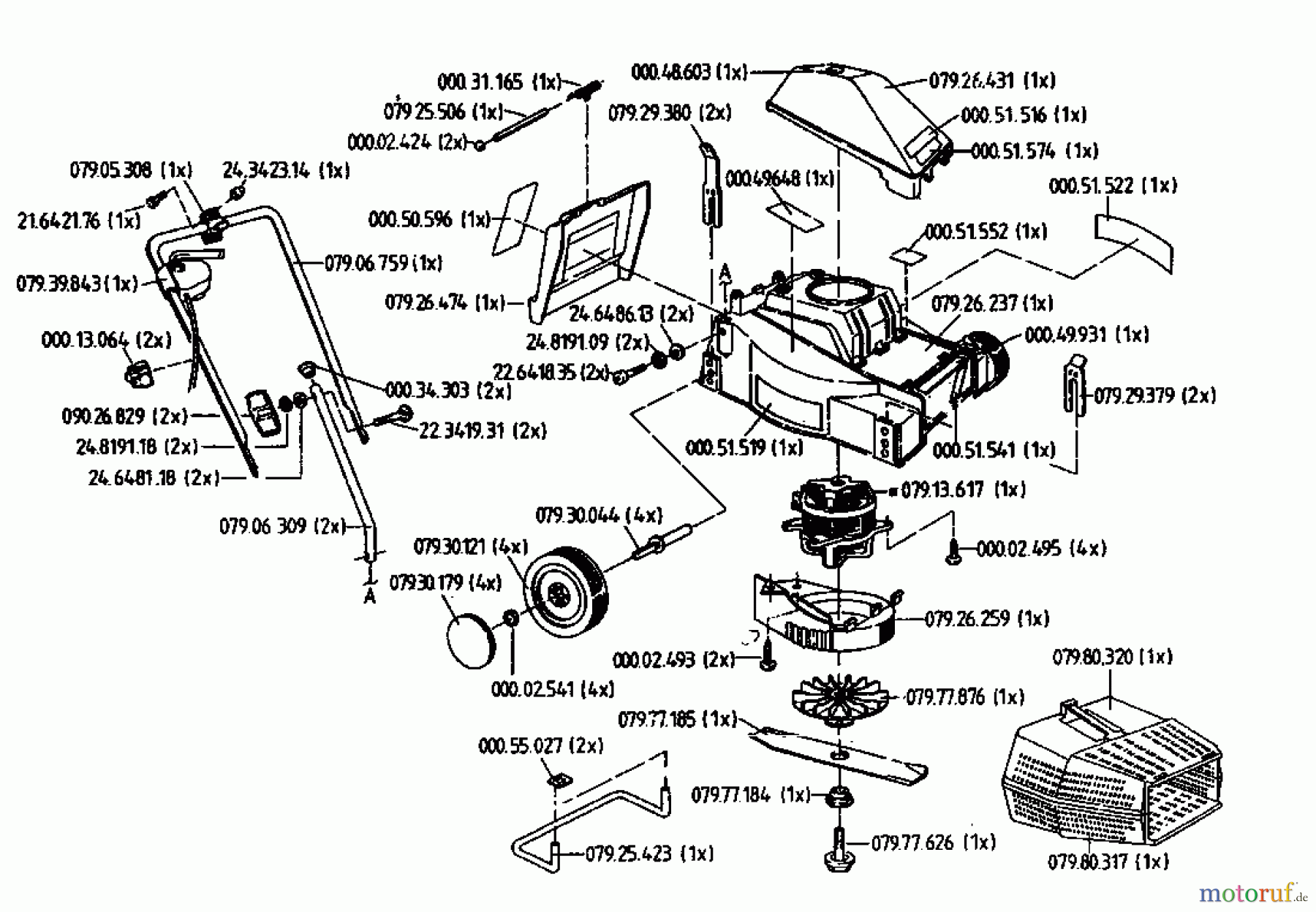 Rasant Elektromäher 32 EM 02823.02 (1994) Grundgerät