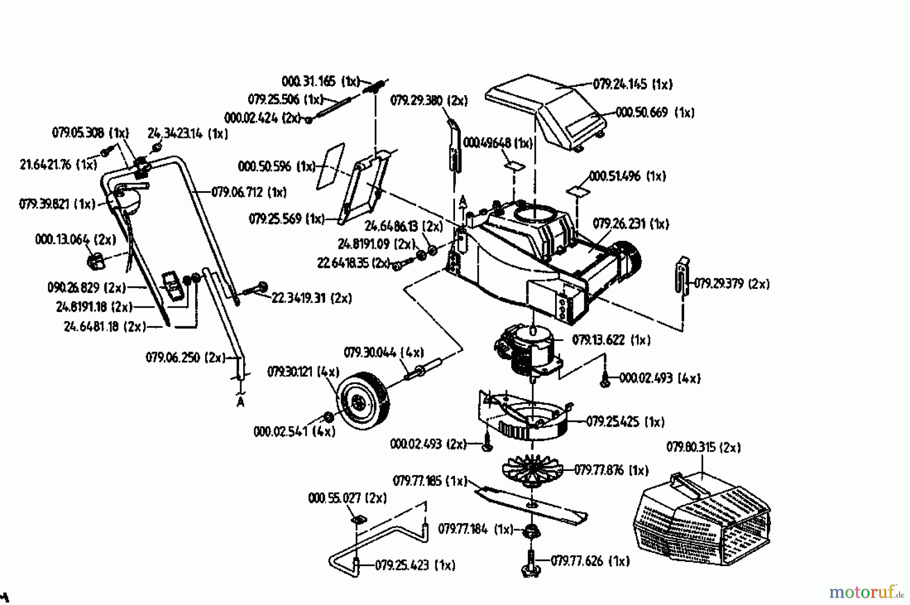 Golf Elektromäher Junior 02819.02 (1994) Grundgerät