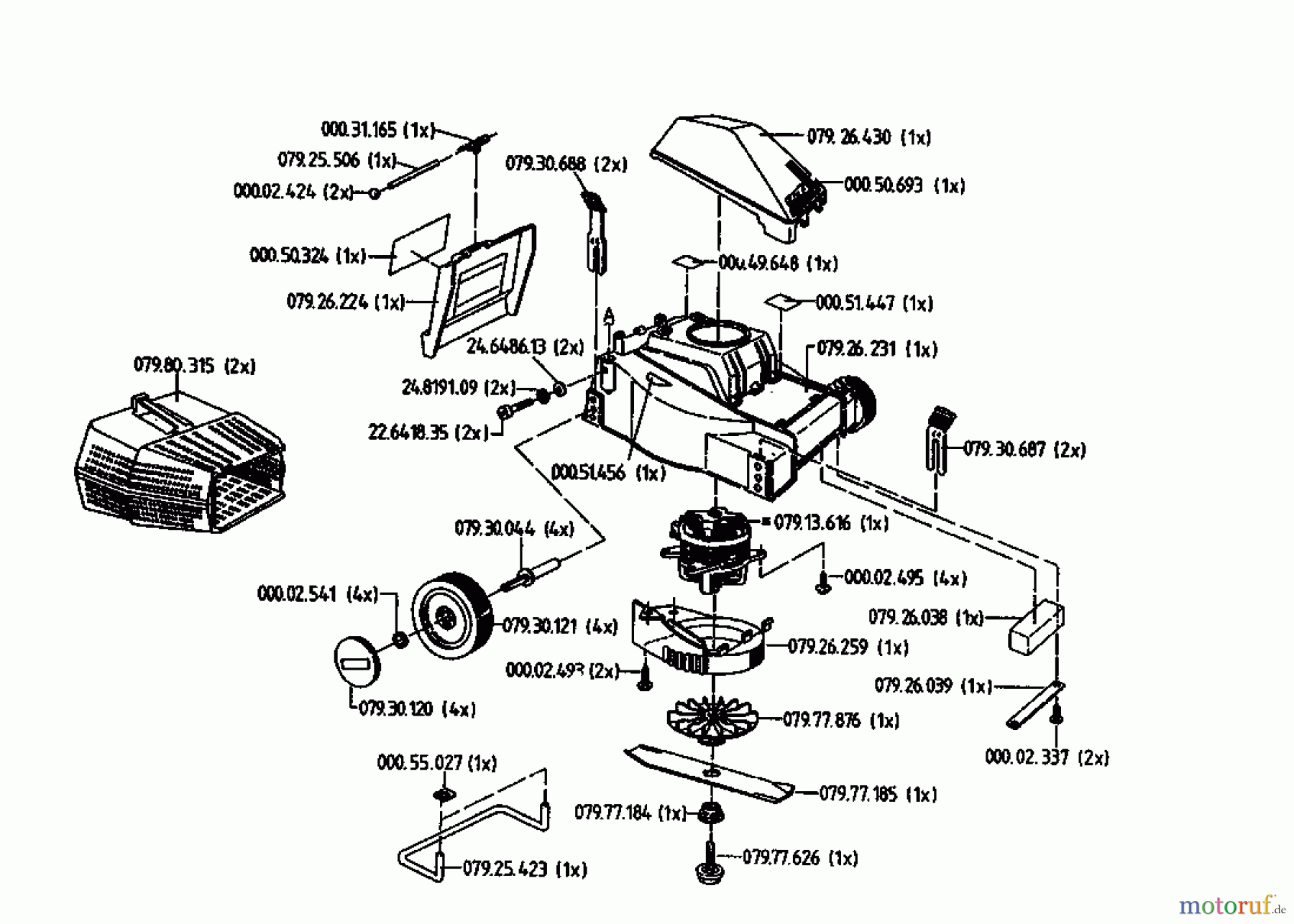 Golf Elektromäher 232 HE 02823.01 (1994) Grundgerät