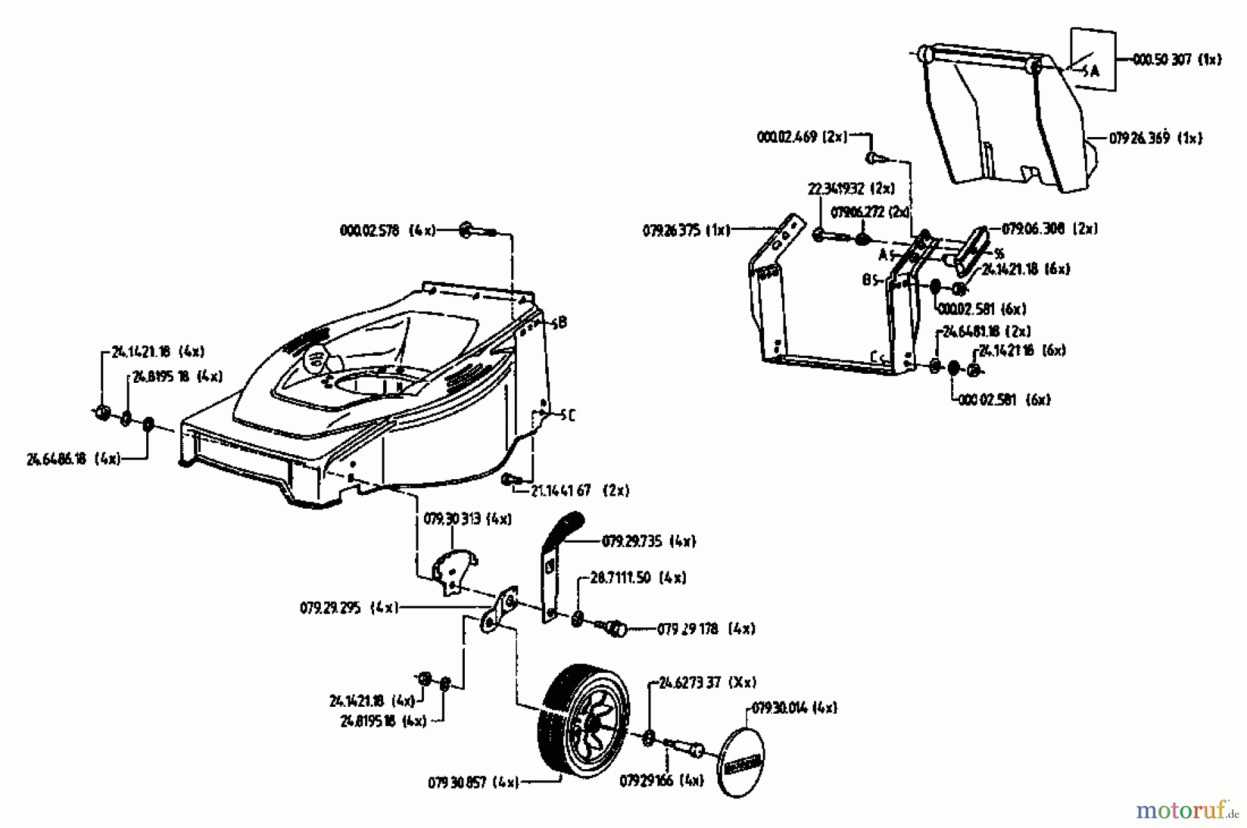 Gutbrod Motormäher HB 48 02814.03 (1994) Grundgerät