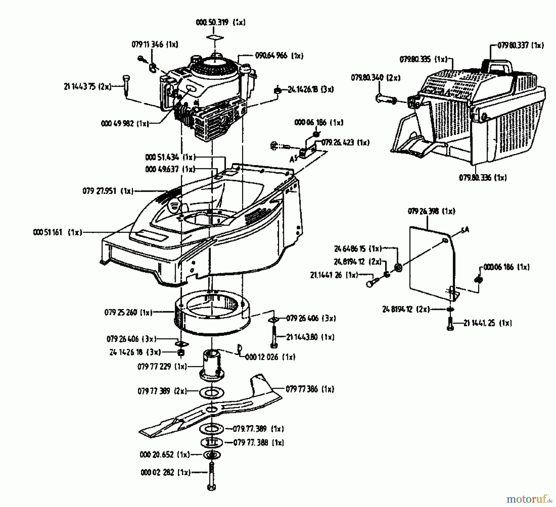 Gutbrod Motormäher HB 48 02814.03 (1994) Grundgerät