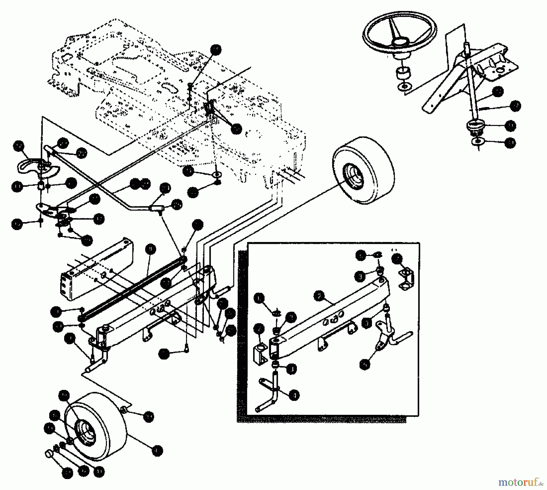 Gutbrod Rasentraktoren RSB 110-16 H 00097.02 (1995) Vorderachse