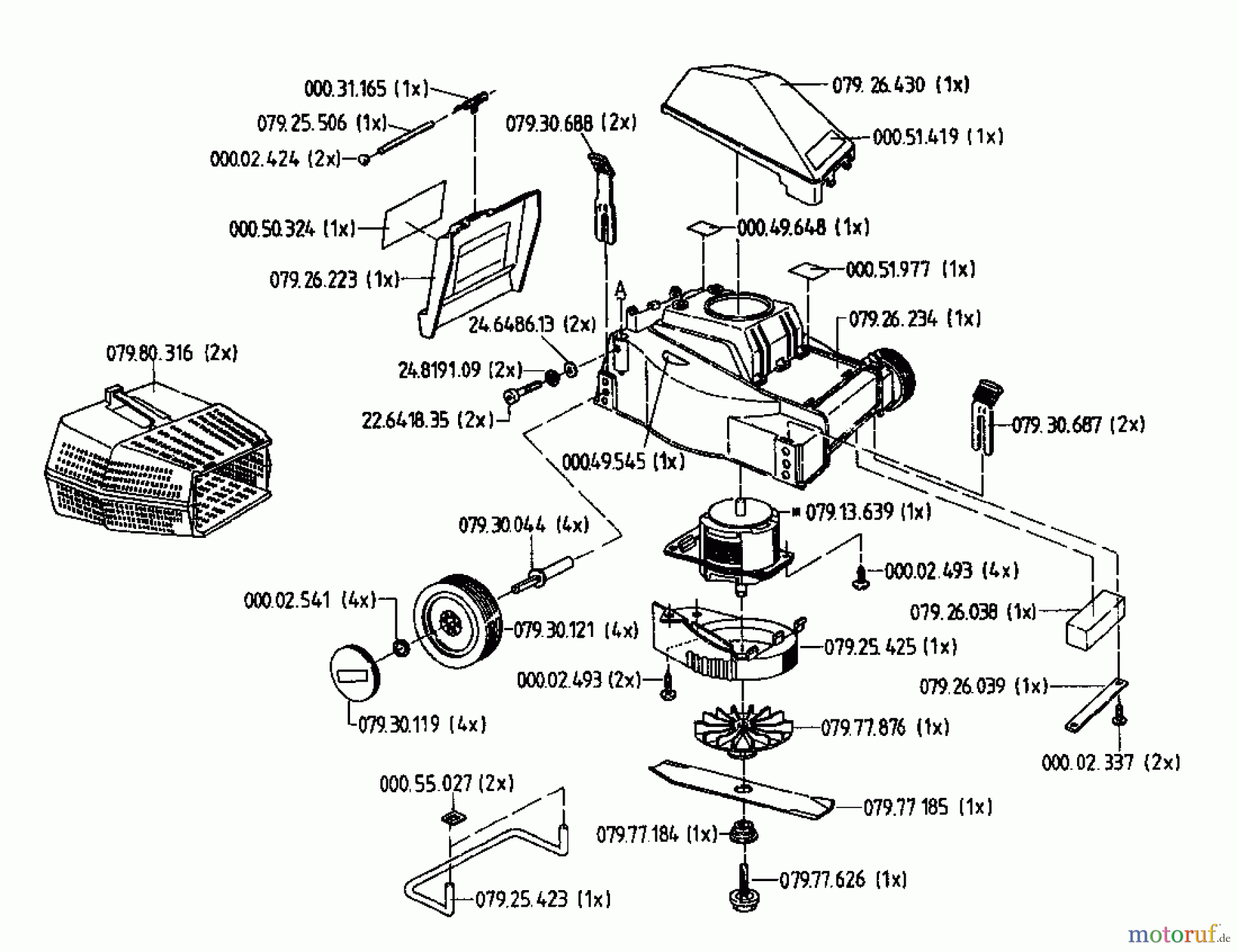  Gutbrod Elektromäher HE 32 02819.05  (1995) Grundgerät