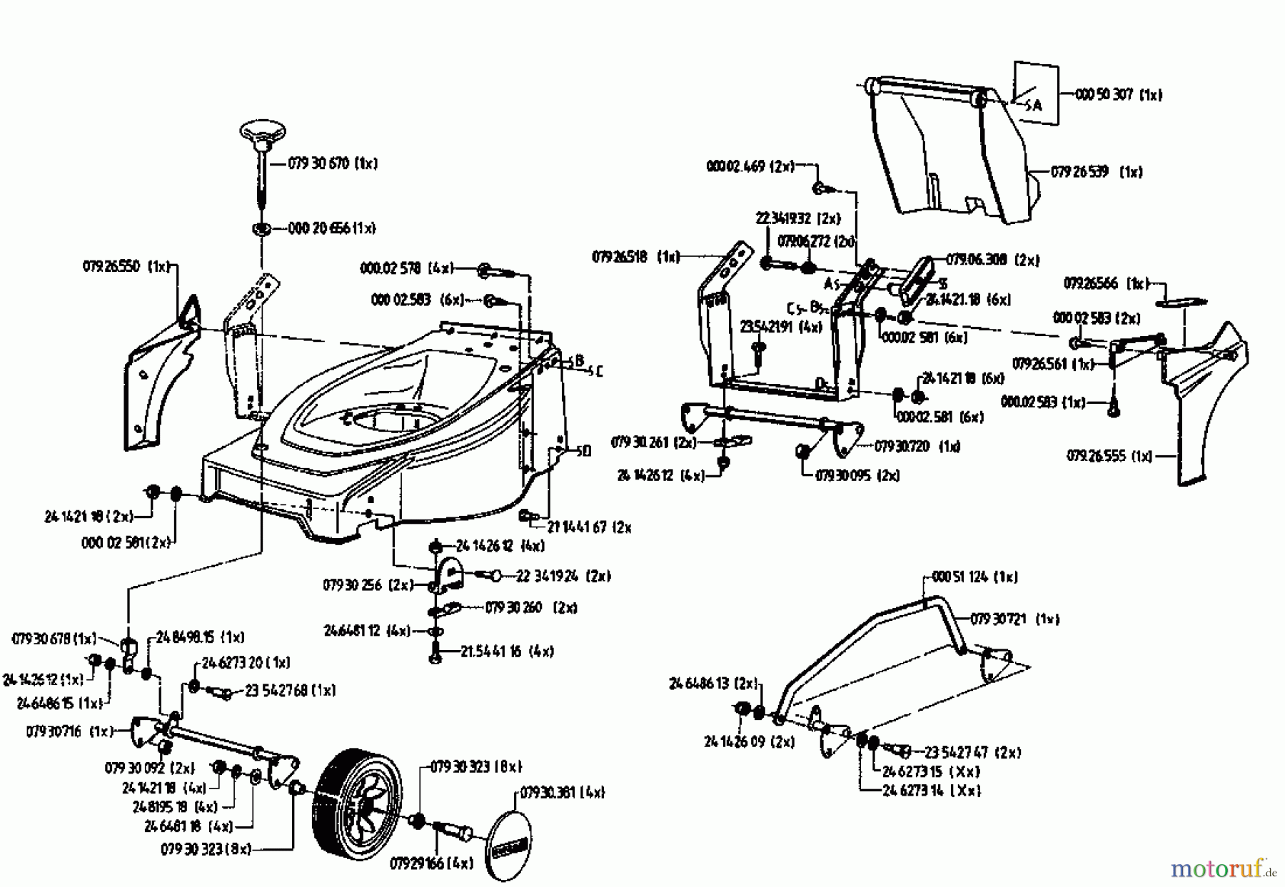Gutbrod Motormäher HB 42 LE 04028.03 (1995) Grundgerät