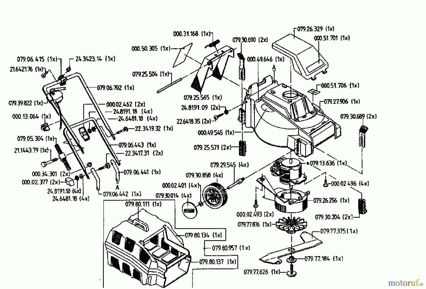  Gutbrod Elektromäher Sunny 02822.04  (1995) Grundgerät