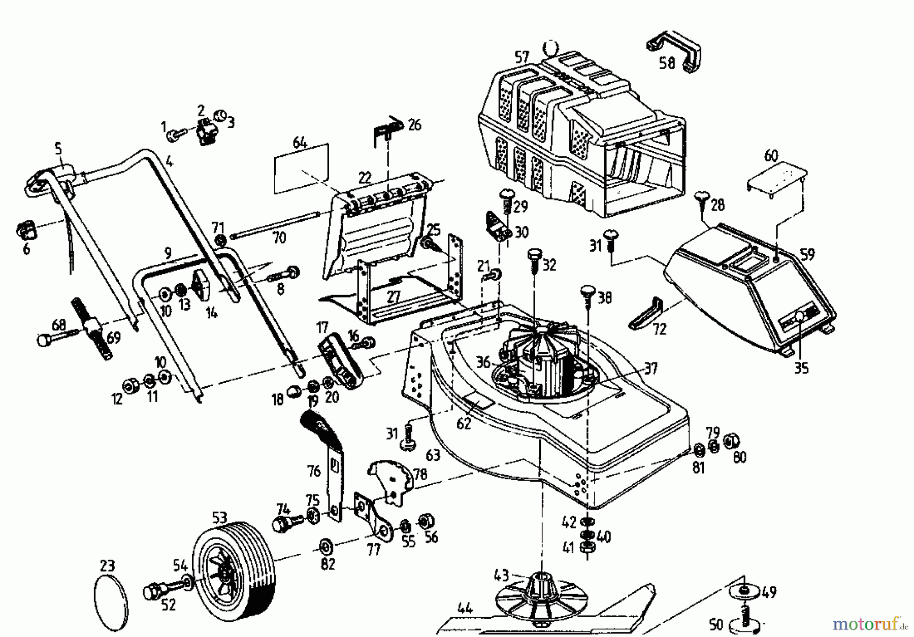 Esa Elektromäher 1300 02824.07 (1995) Grundgerät