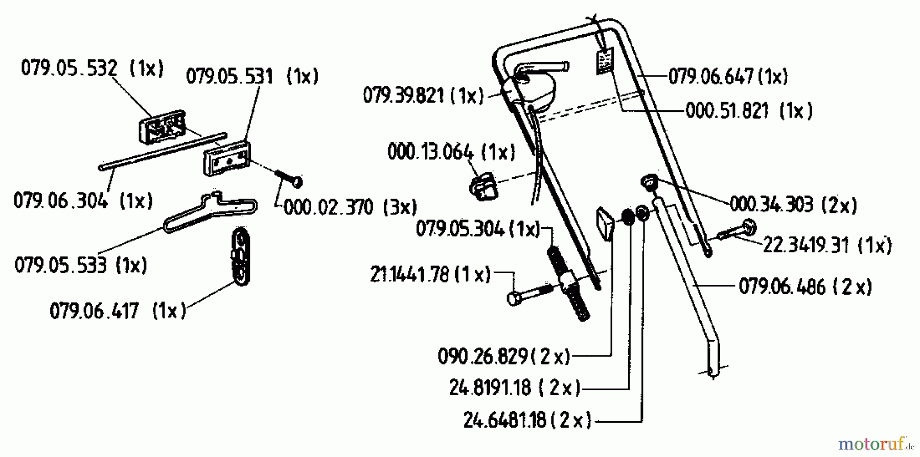 Floraself Elektromäher 932 E 02823.08 (1995) Holm