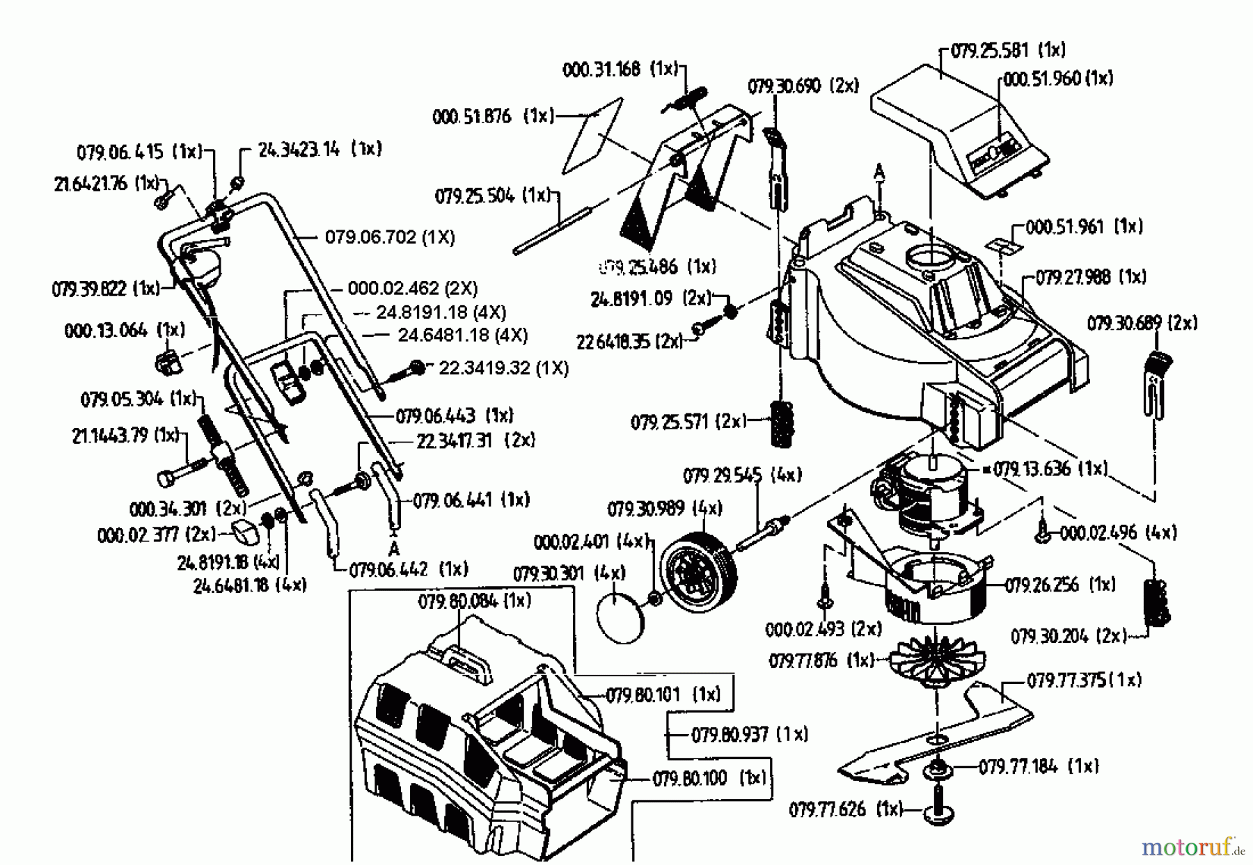  Esa Elektromäher 1100 02822.07  (1995) Grundgerät