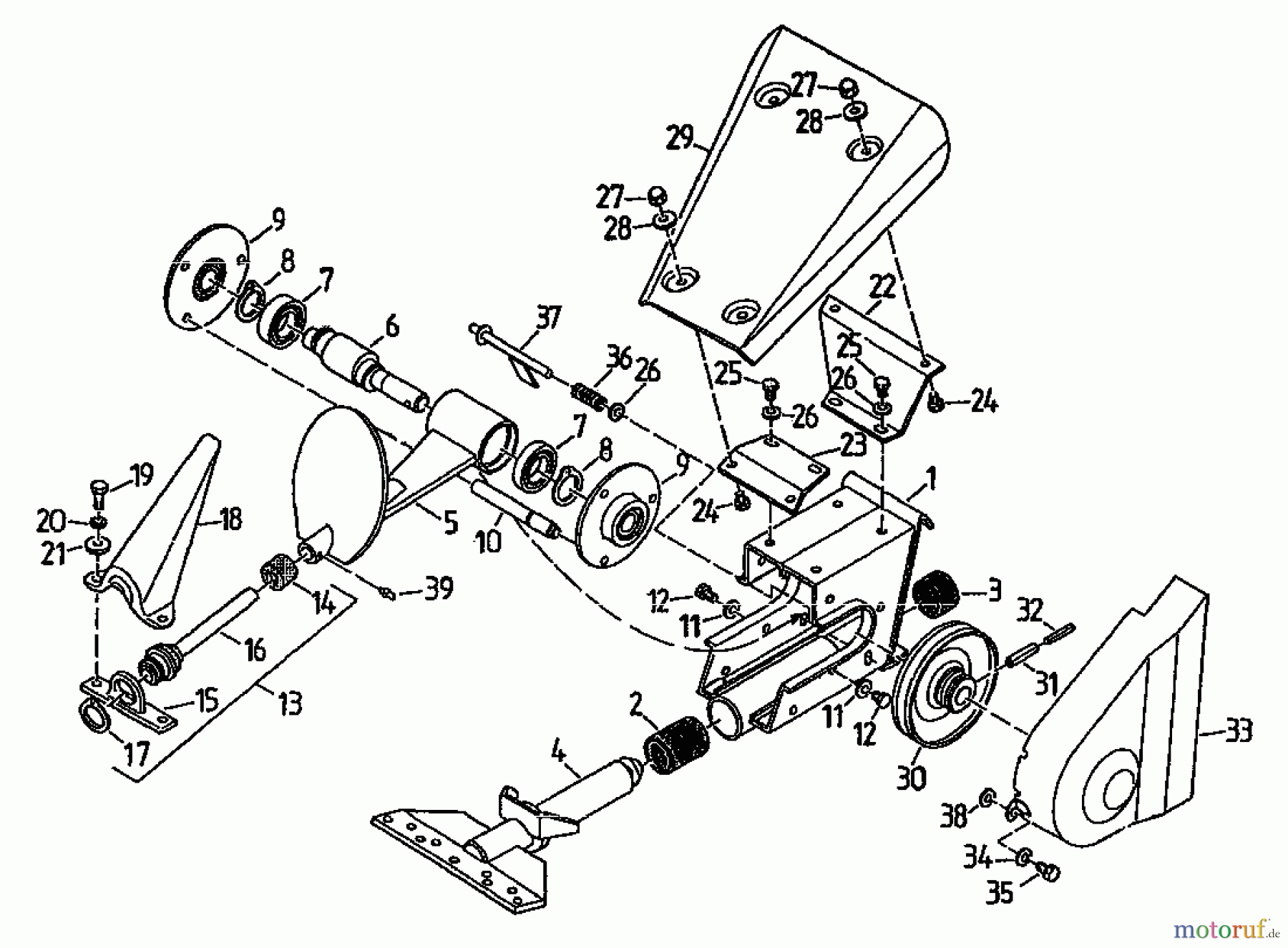 Gutbrod Balkenmäher BM 107 07517.05 (1996) Mähantrieb
