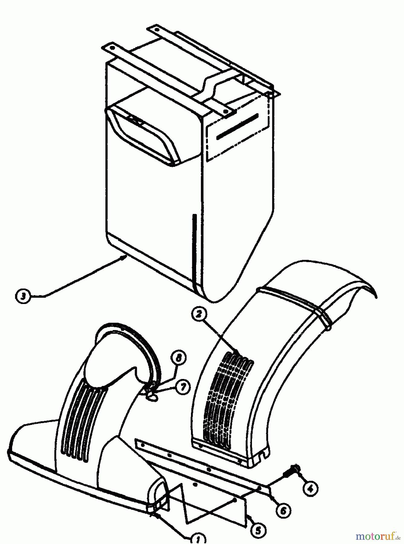  Gutbrod Laubsauger mit Häckselfunktion LSH 66-80 04201.04  (1996) Fangsack, Saugdüse