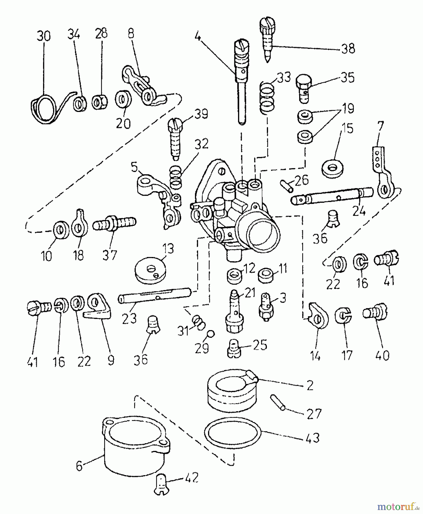 Gutbrod Balkenmäher BM 100-2/G 07508.06 (1996) Vergaser