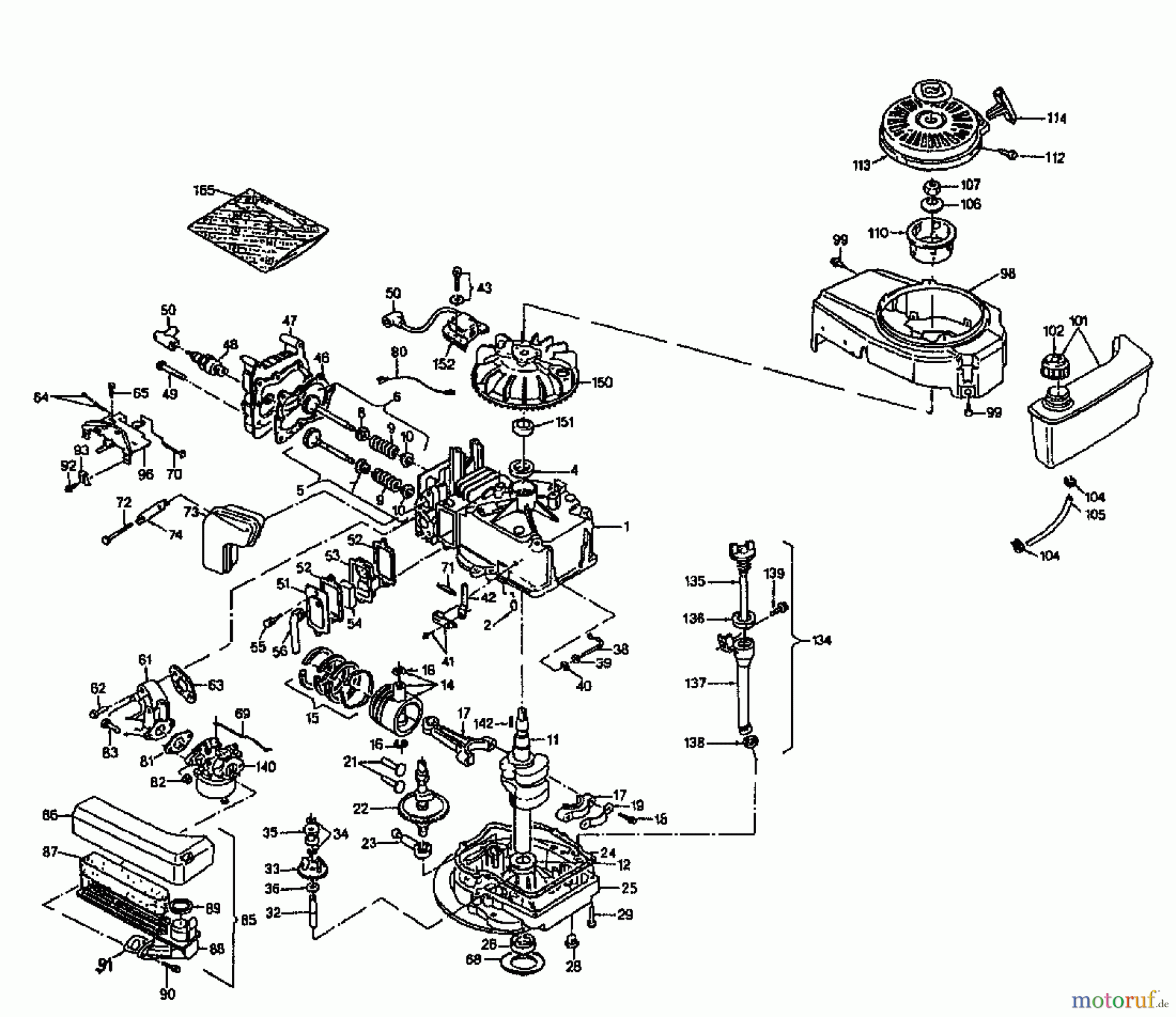Gutbrod Balkenmäher BM 700 07510.04 (1996) Motor