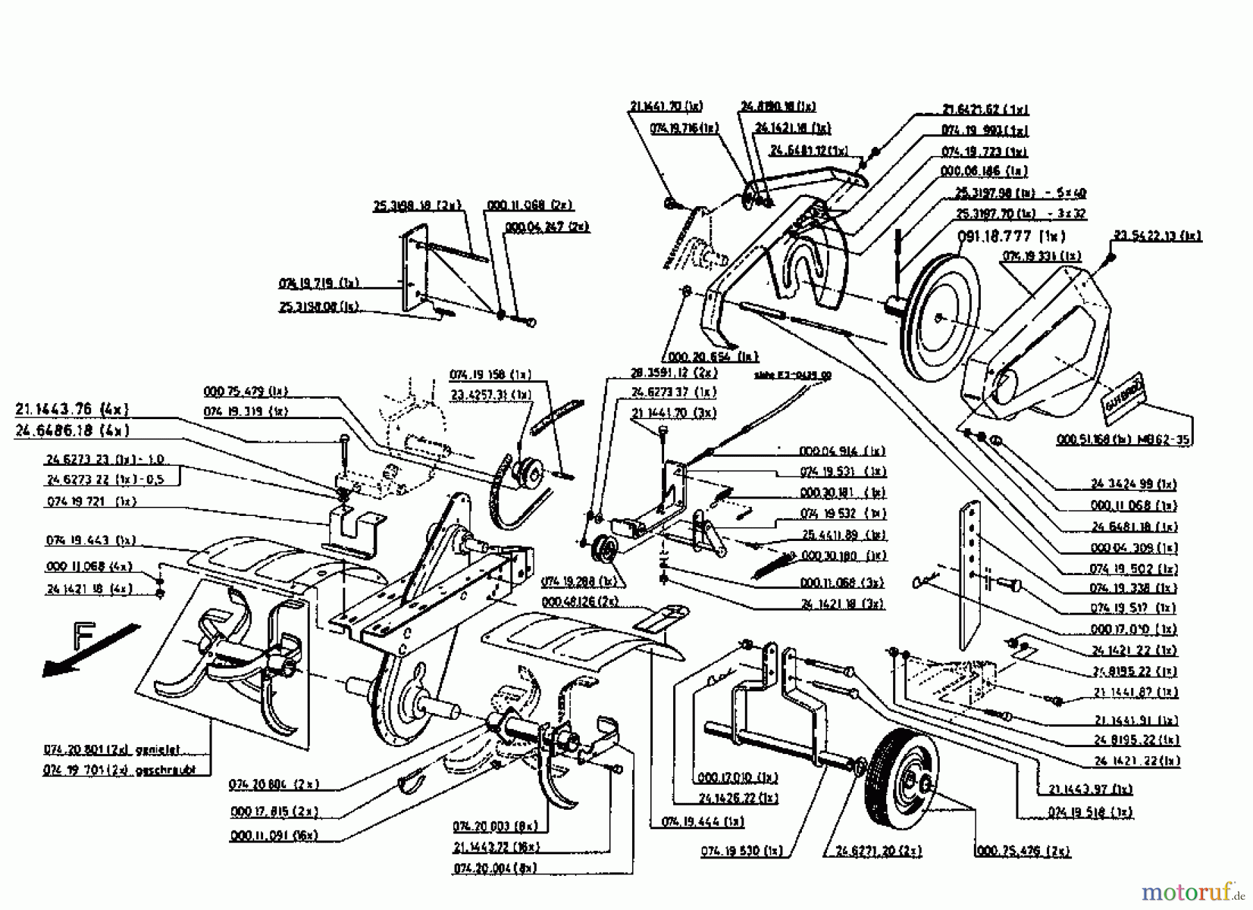 Gutbrod Motorhacken MB 62-35 07518.05 (1996) Grundgerät