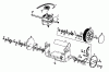 Floraself 3746 BLRE 04033.07 (1996) Ersatzteile Getriebe, Räder, Schnitthöhenverstellung