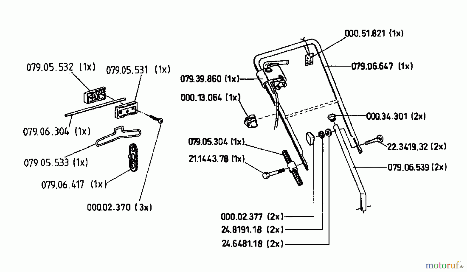 Floraself Elektromäher 1140 E 04052.05 (1996) Holm