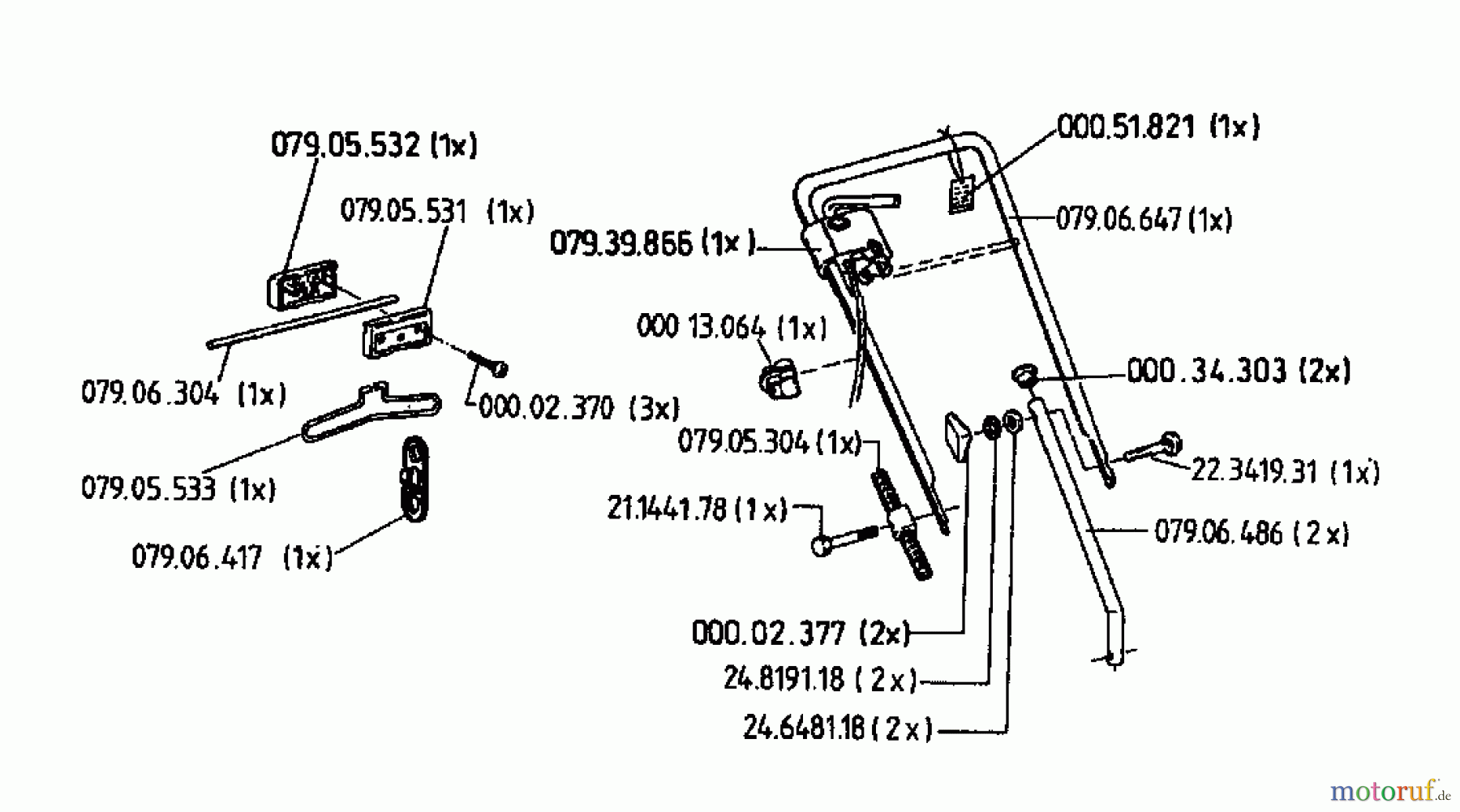 Floraself Elektromäher 932 E 04039.09  (1996) Holm