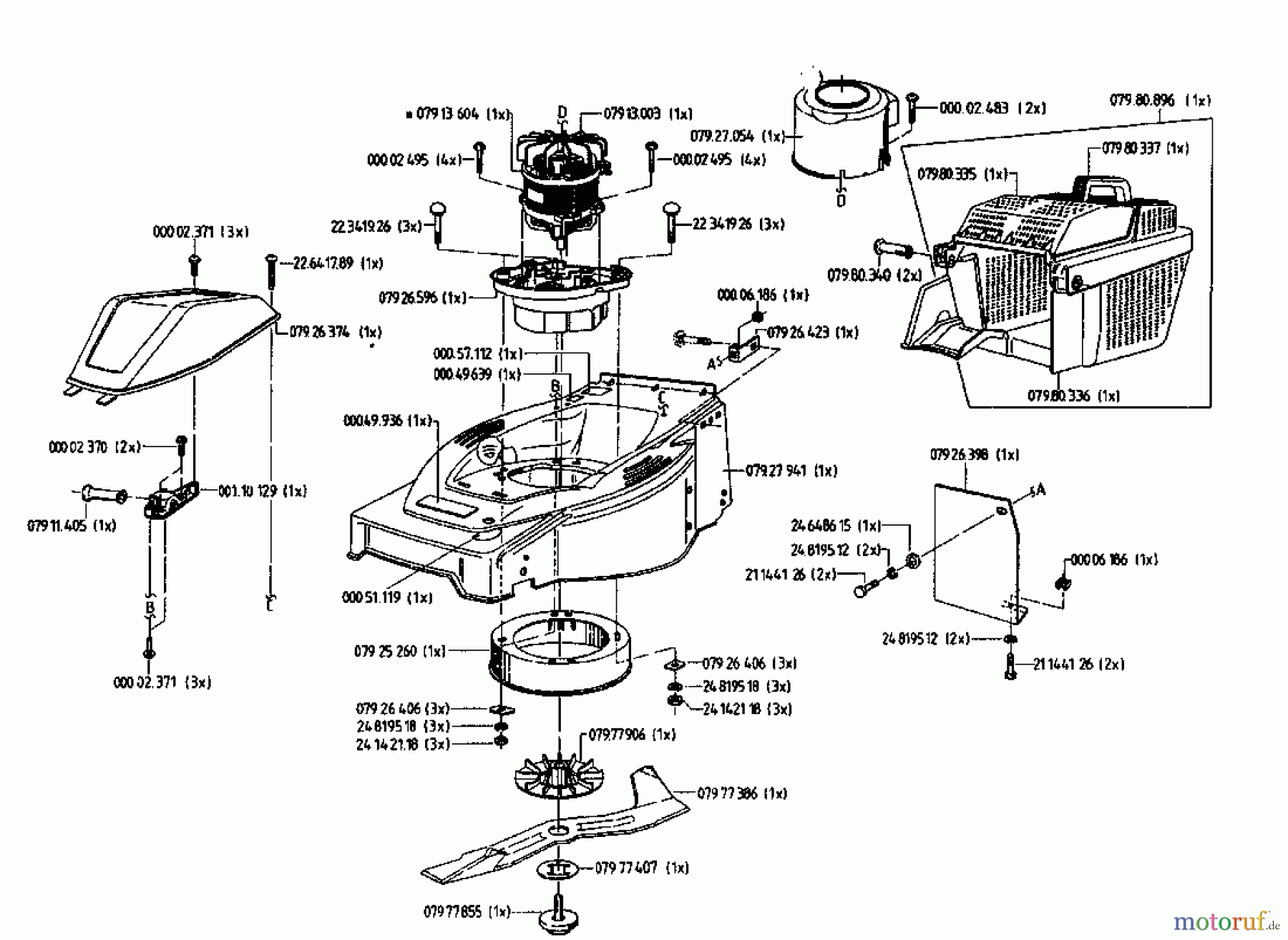 Gutbrod Elektromäher HE 48 L 02817.05 (1996) Grundgerät