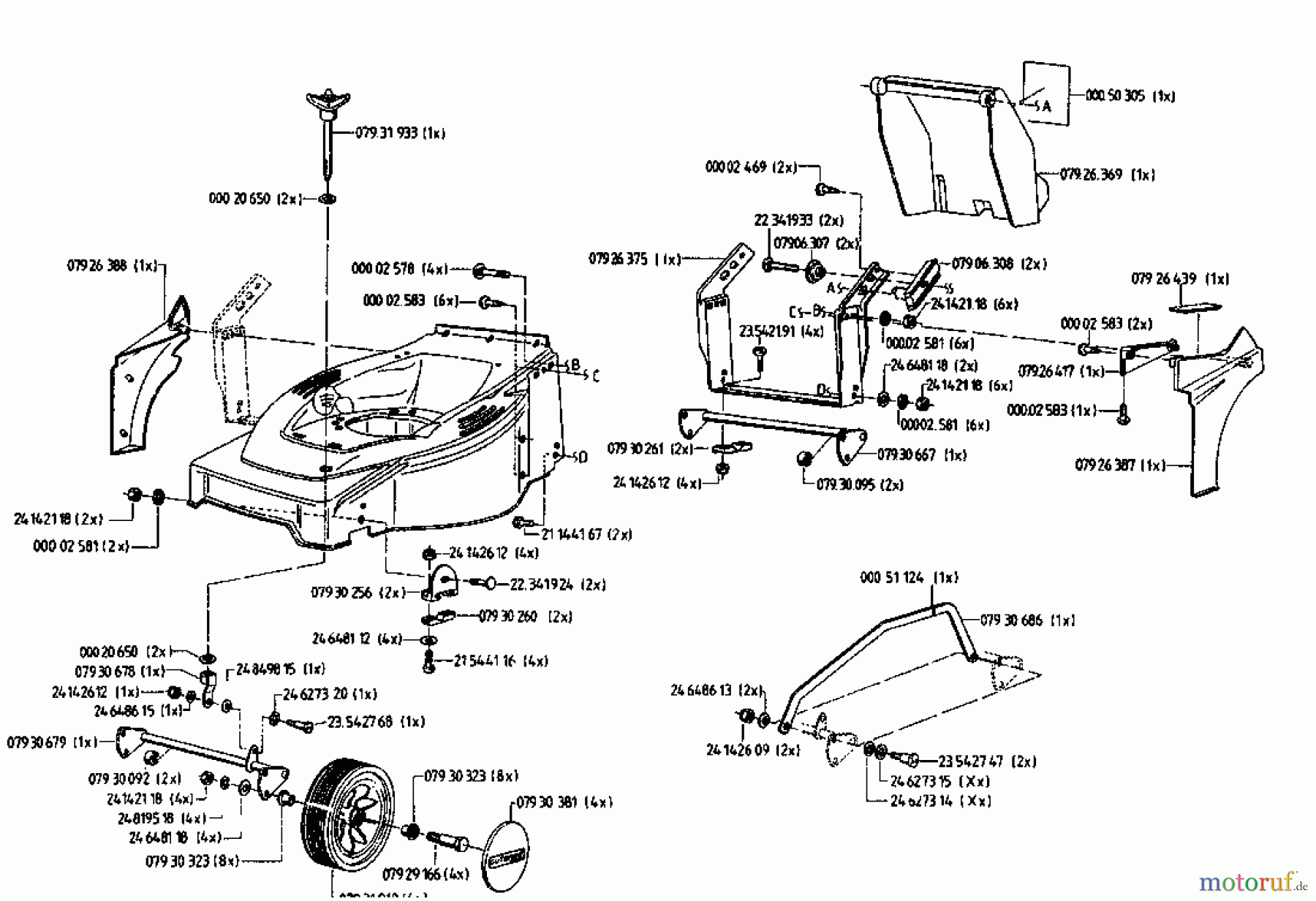 Gutbrod Elektromäher HE 48 L 02817.05 (1996) Grundgerät