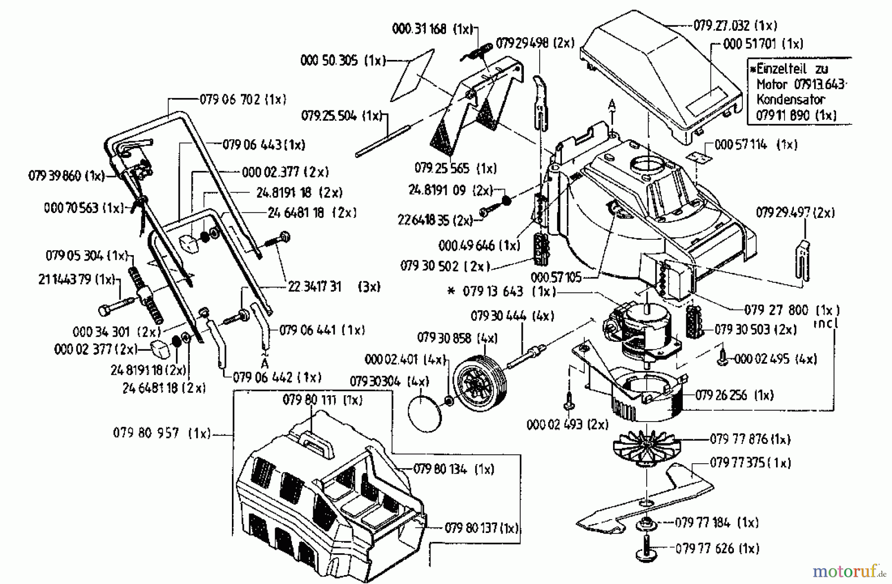  Gutbrod Elektromäher Sunny 02822.08  (1996) Grundgerät