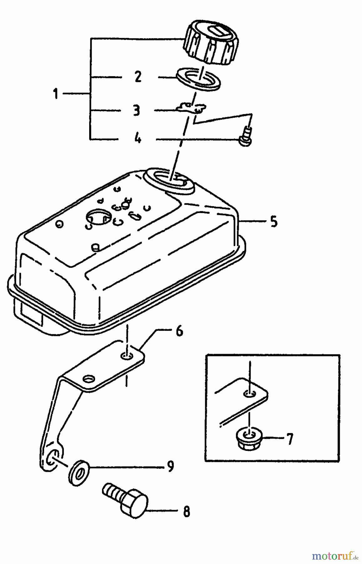 Gutbrod Motorhacken MB 62-52 K 07518.03 (1996) Tank