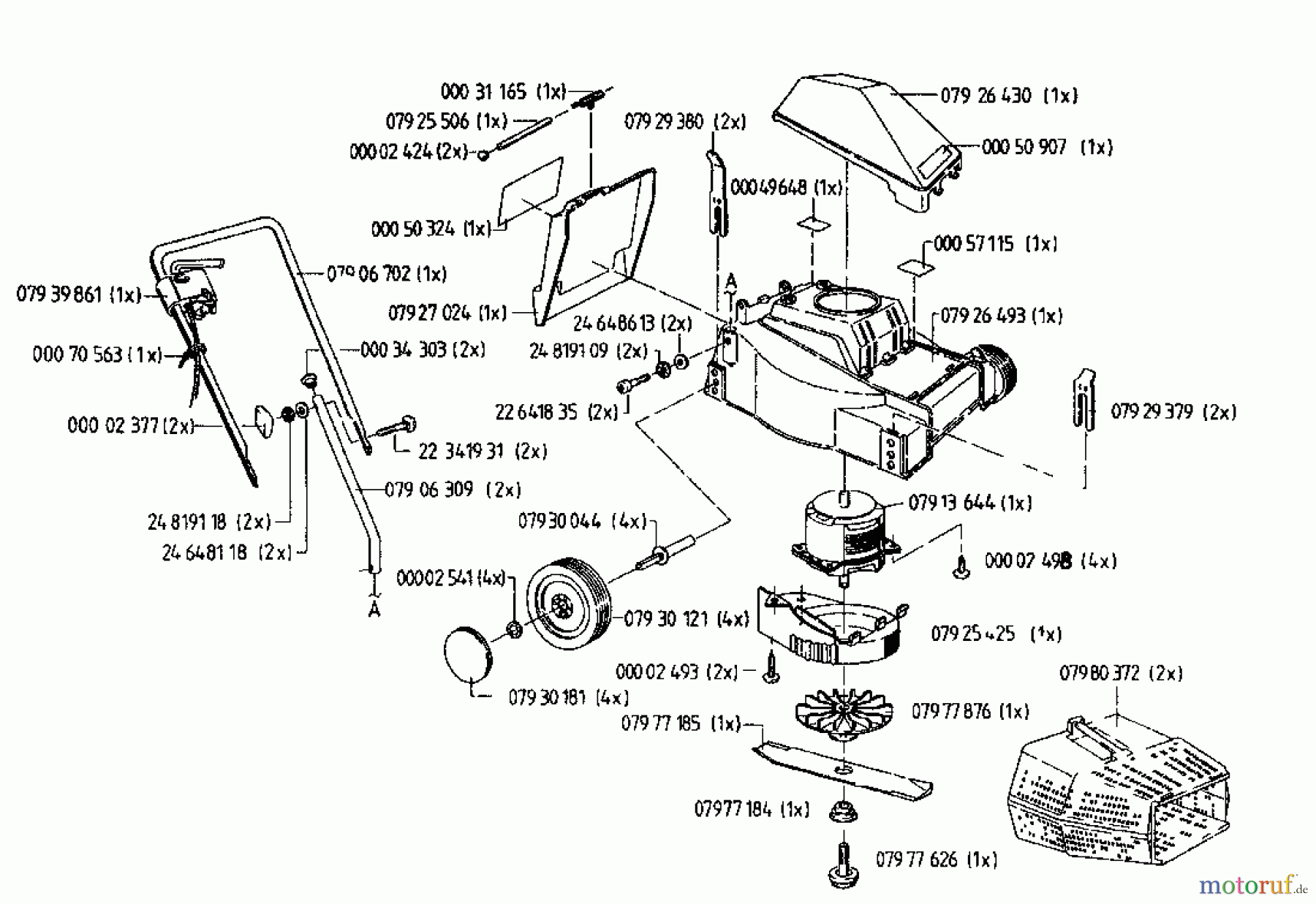  Gutbrod Elektromäher Darling 02819.06  (1996) Grundgerät