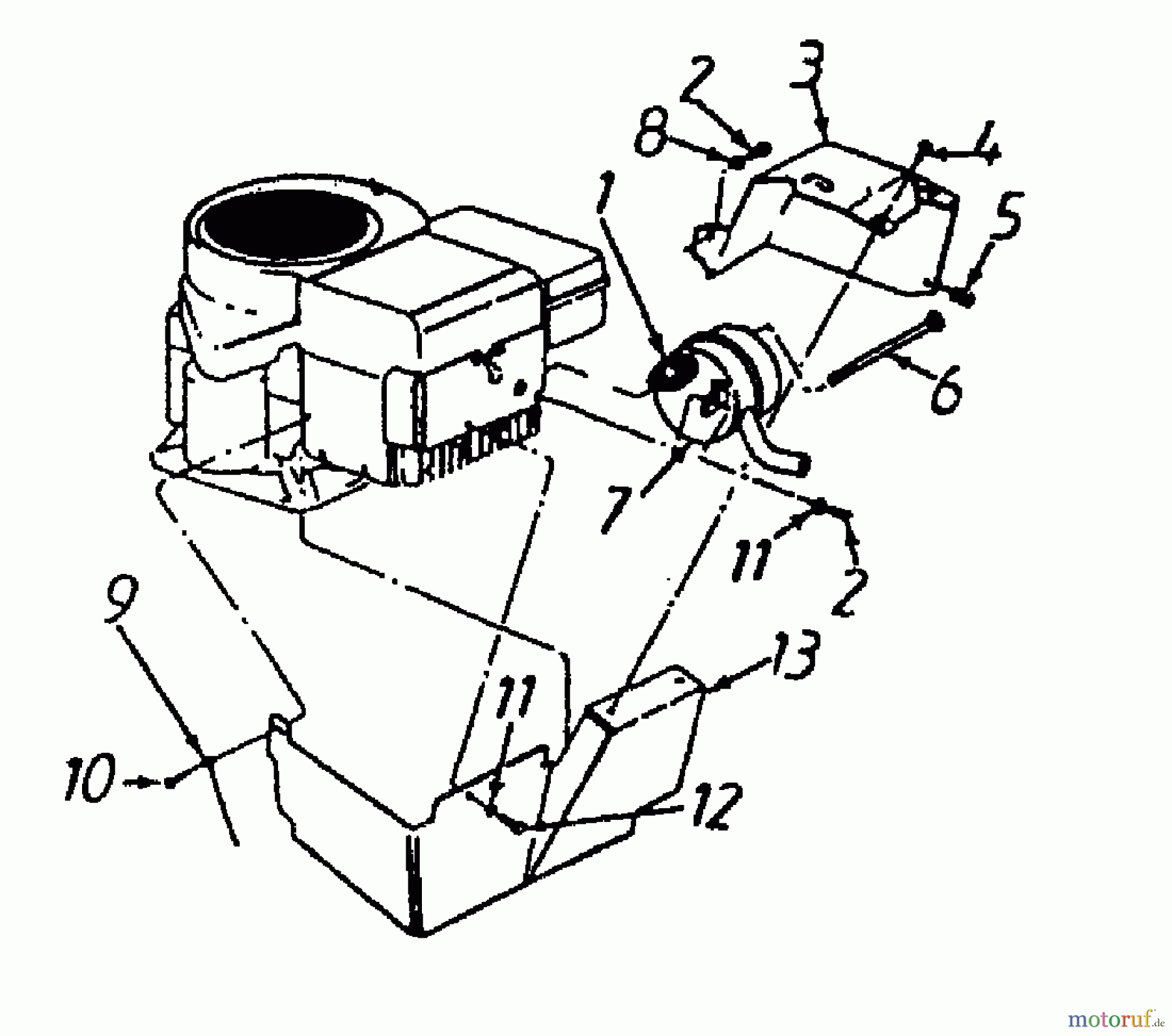 Bricolage Rasentraktoren 125/76 136L452C615 (1996) Motorzubehör