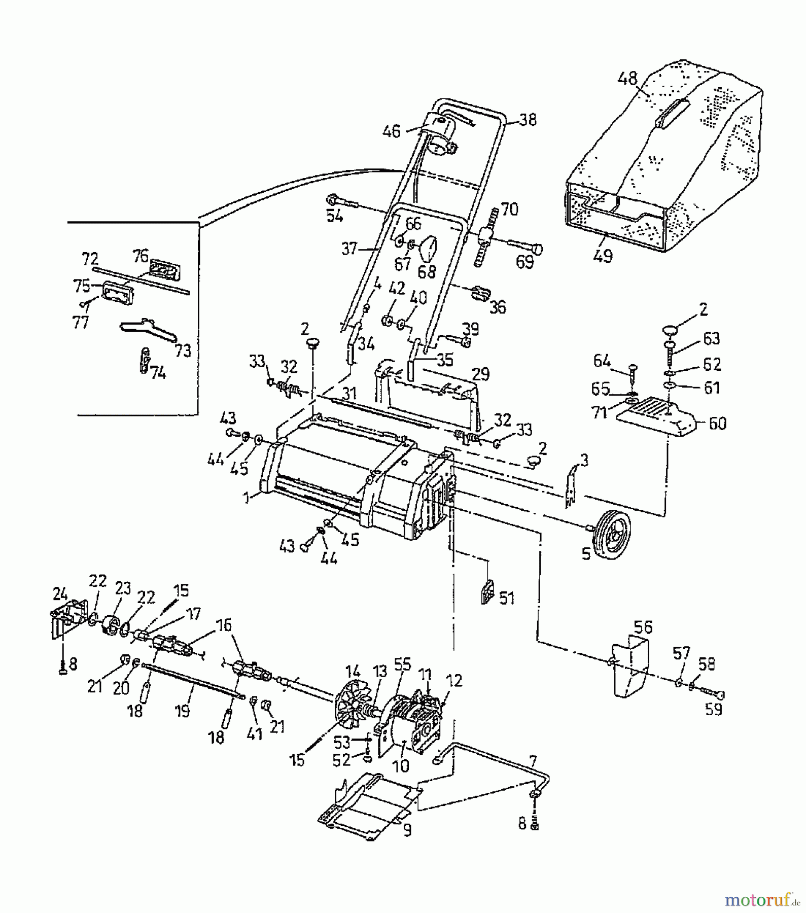 Golf Elektrovertikutierer 133 VE 04053.04 (1997) Grundgerät