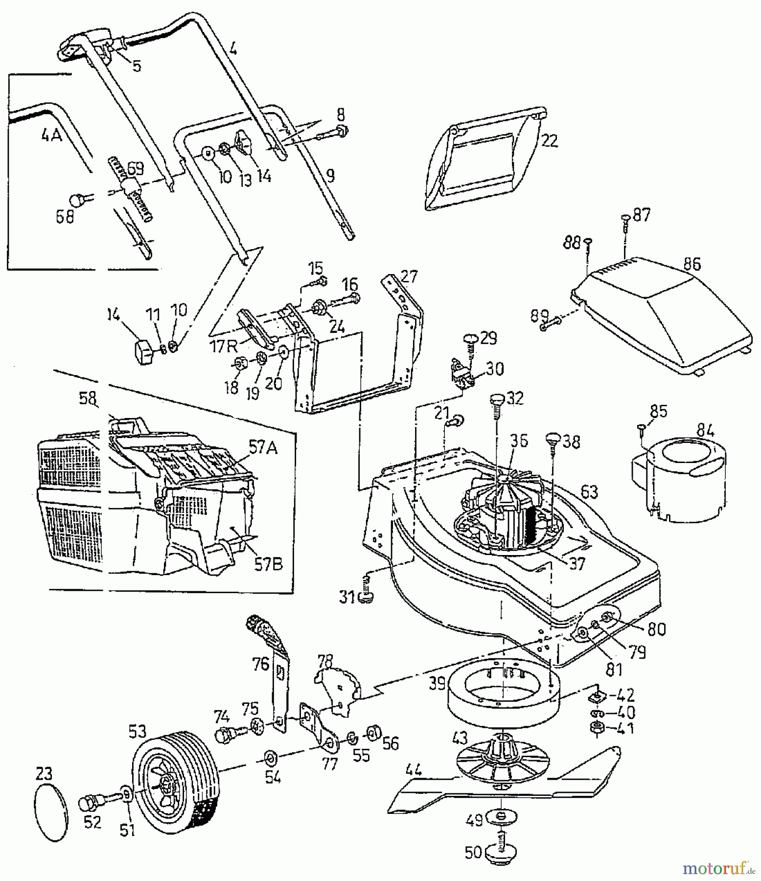 Euro Tool Elektromäher 450 E 04070.05 (1997) Grundgerät