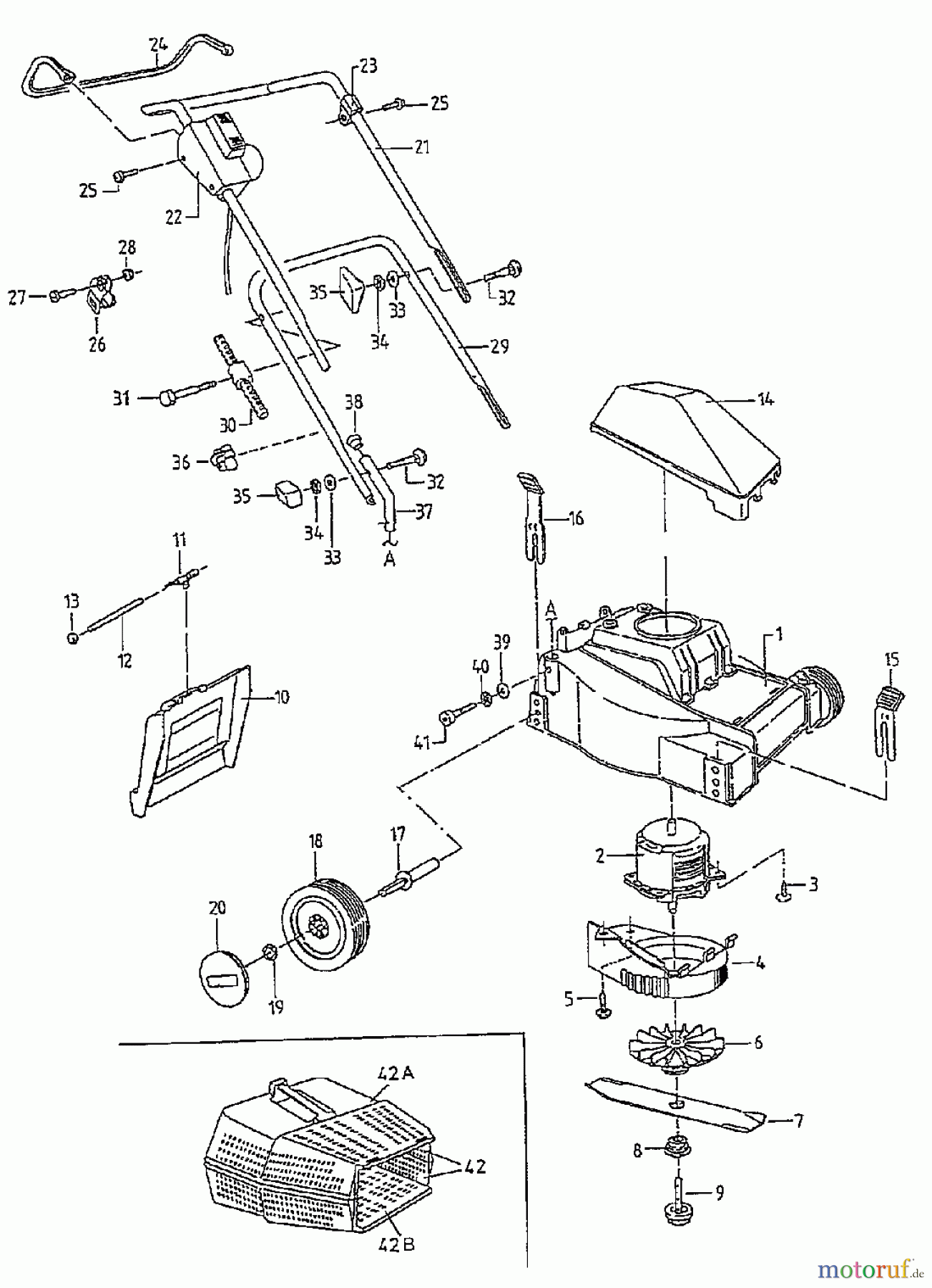  Golf Elektromäher 232 HE 02823.09  (1997) Grundgerät
