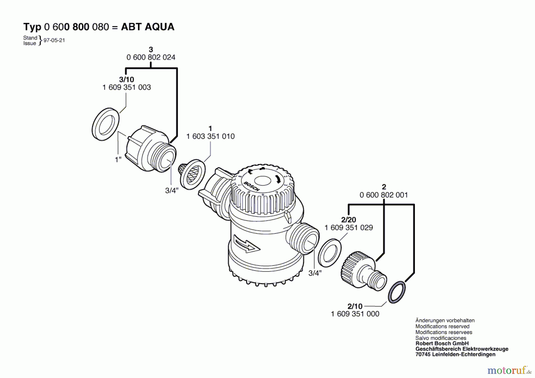 Bosch Wassertechnik Wasseruhr ABT AQUA-CONTROL Seite 1