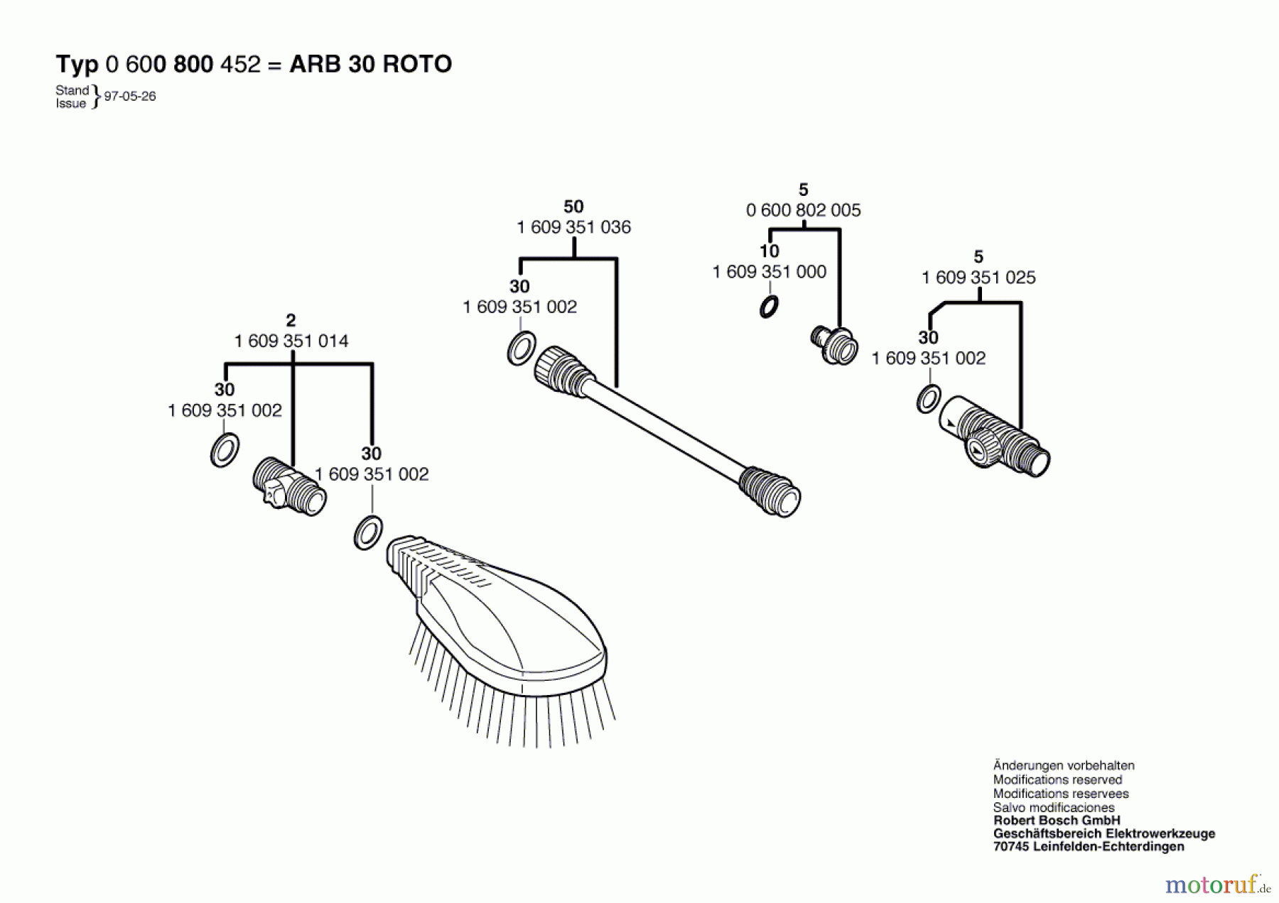 Bosch Wassertechnik Autopflegeset ARB 30 ROTO Seite 1