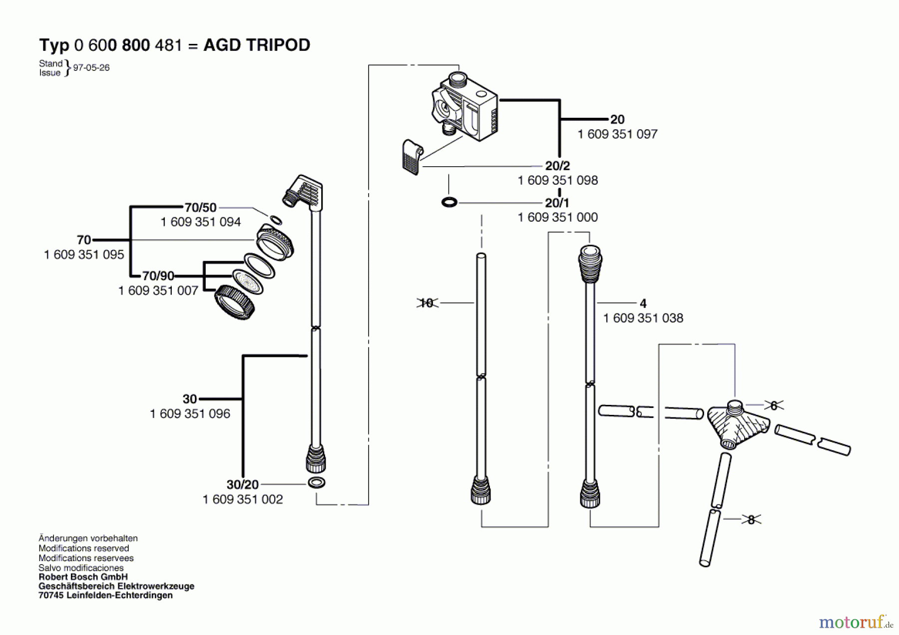 Bosch Wassertechnik Dusche AGD TRIPOD Seite 1