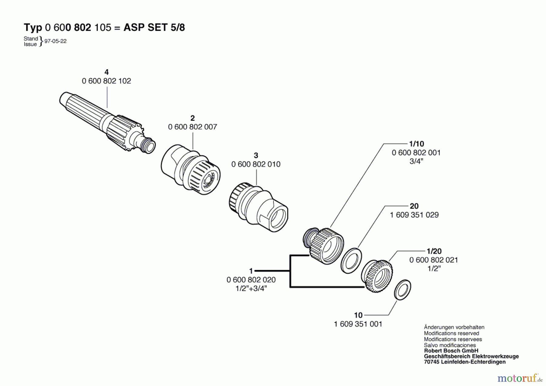 Bosch Wassertechnik Basisset ASP SET 5/8 Seite 1