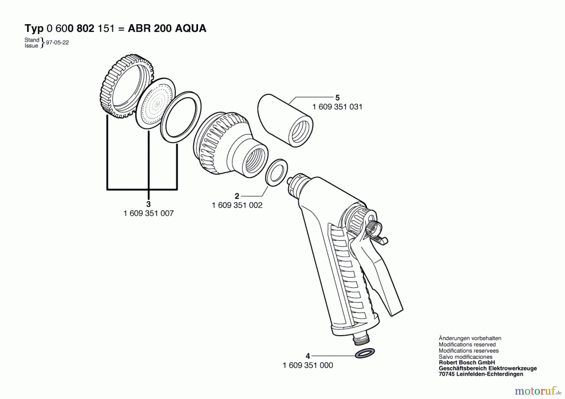 Bosch Wassertechnik Brause ABR 200 AQUA-CONTR. Seite 1