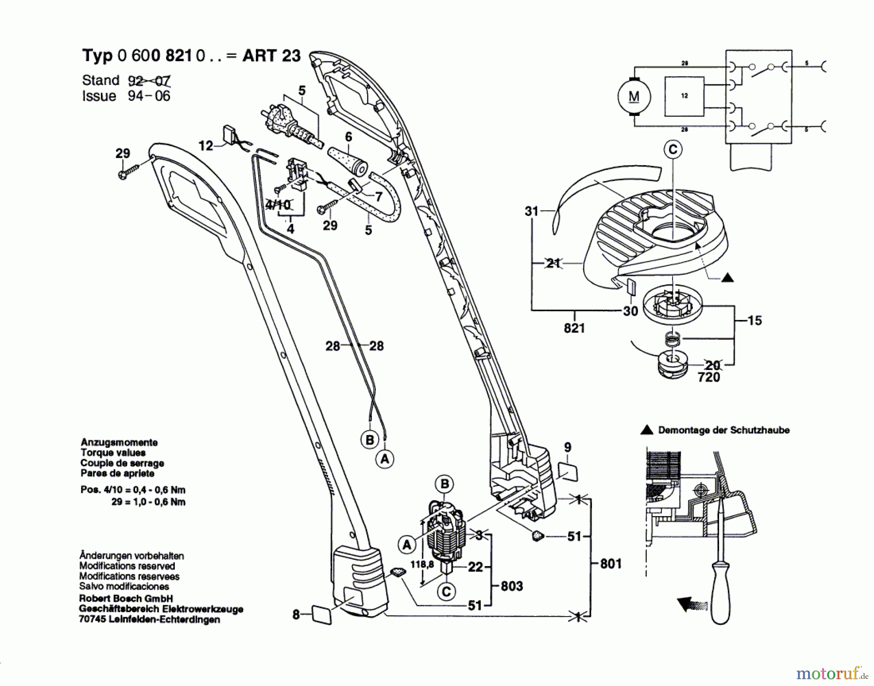 Bosch Gartengeräte Rasentrimmer ART 23 Seite 1