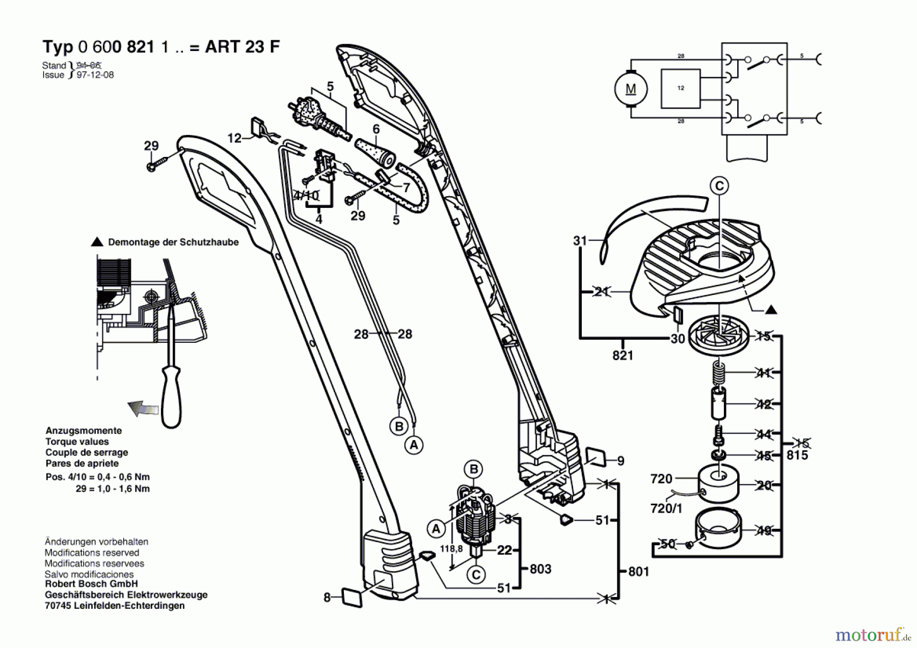 Bosch Gartengeräte Rasentrimmer ART 23 F Seite 1