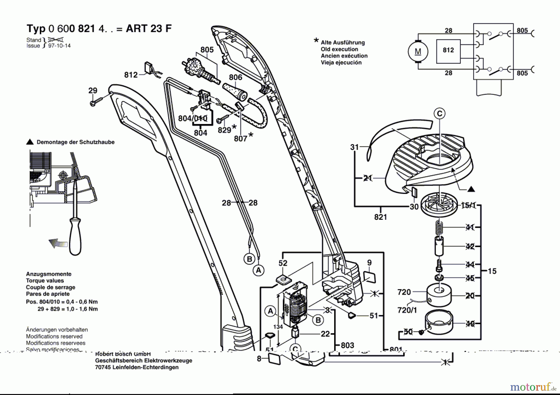Bosch Gartengeräte Rasentrimmer ART 23 F Seite 1