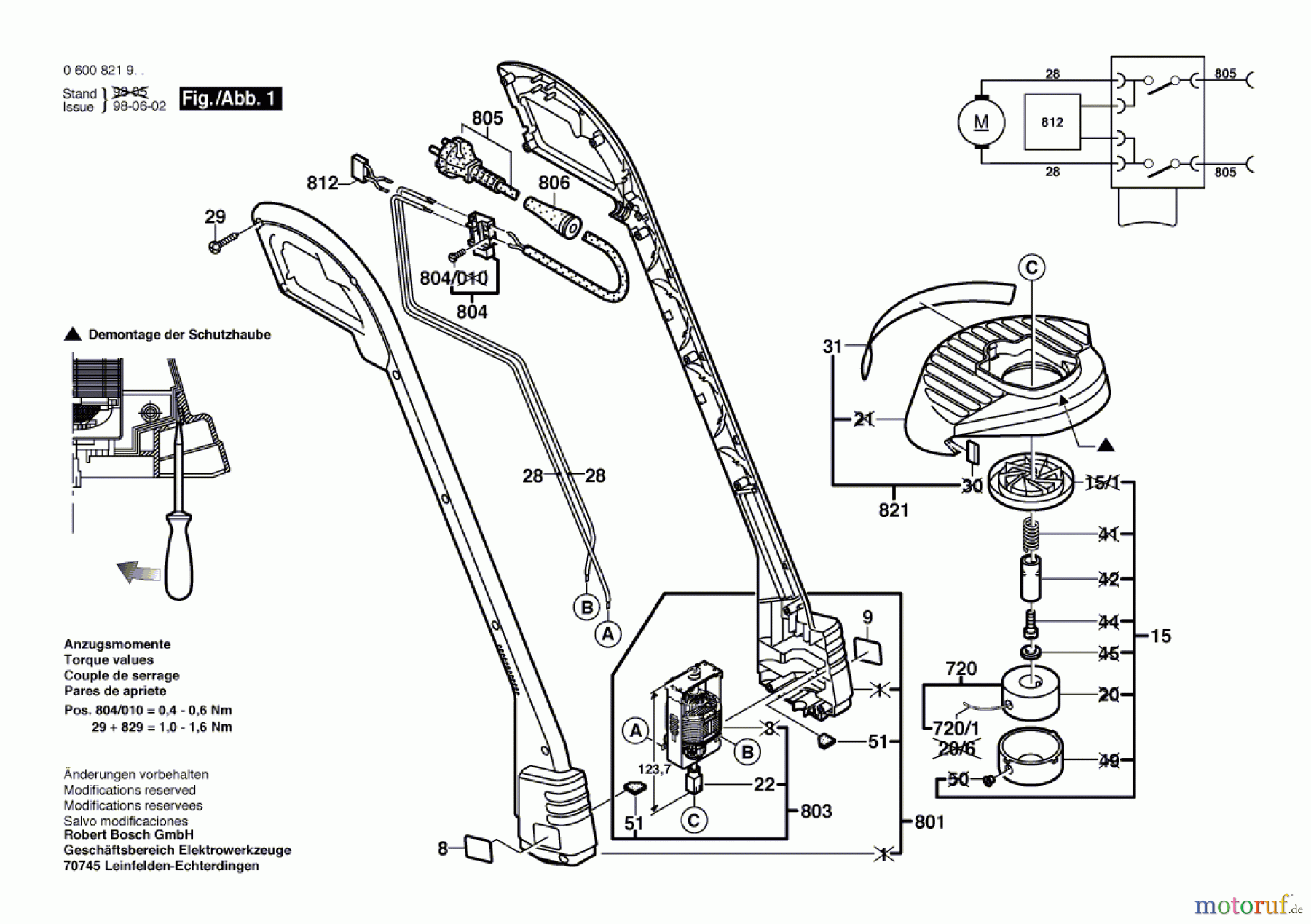Bosch Gartengeräte Rasentrimmer ART 23 F Seite 1