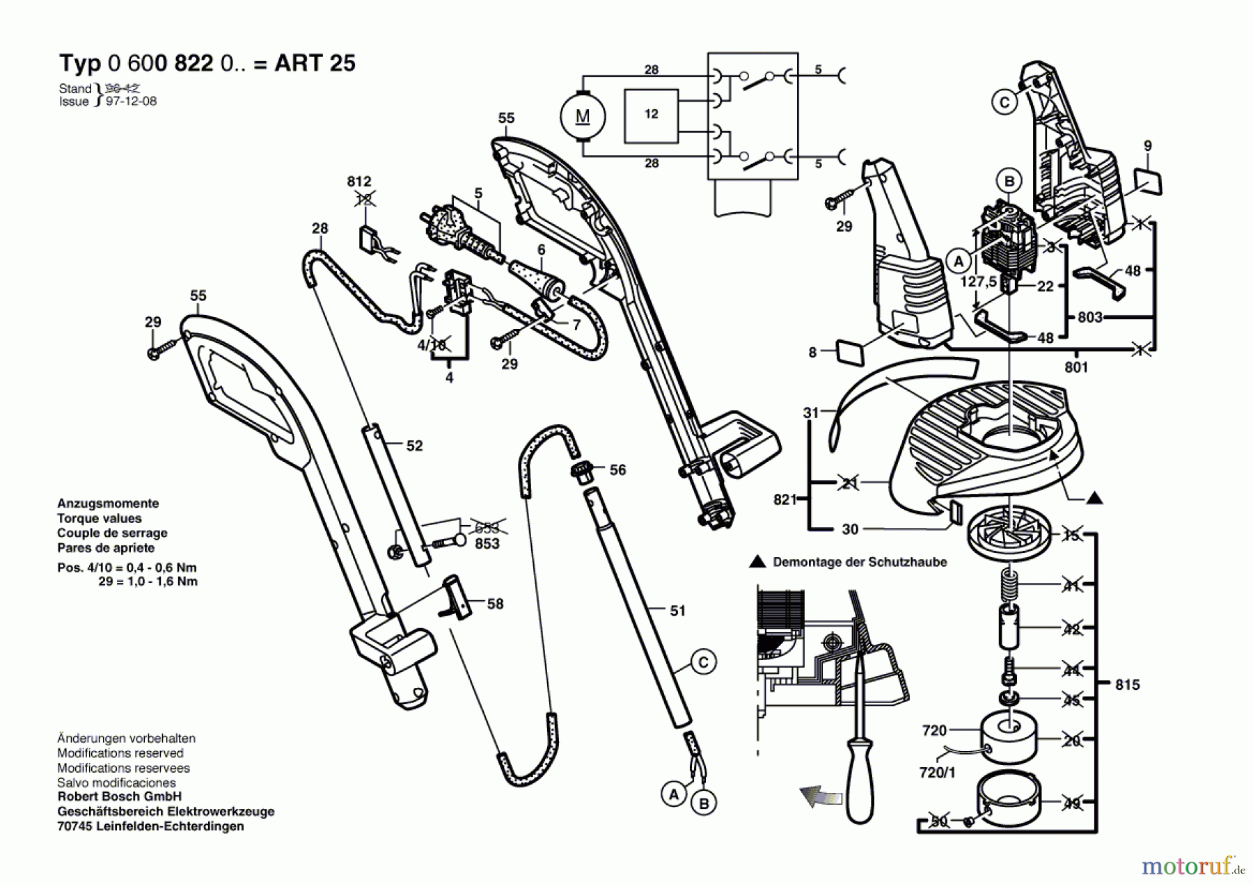 Bosch Gartengeräte Rasentrimmer ART 25 Seite 1