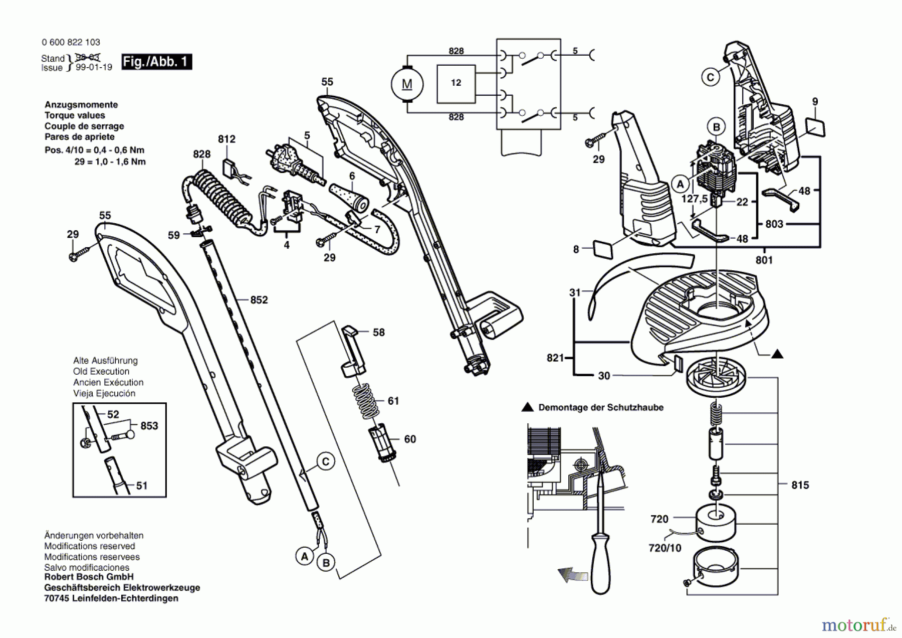 Bosch Gartengeräte Rasentrimmer ART 25 F Seite 1