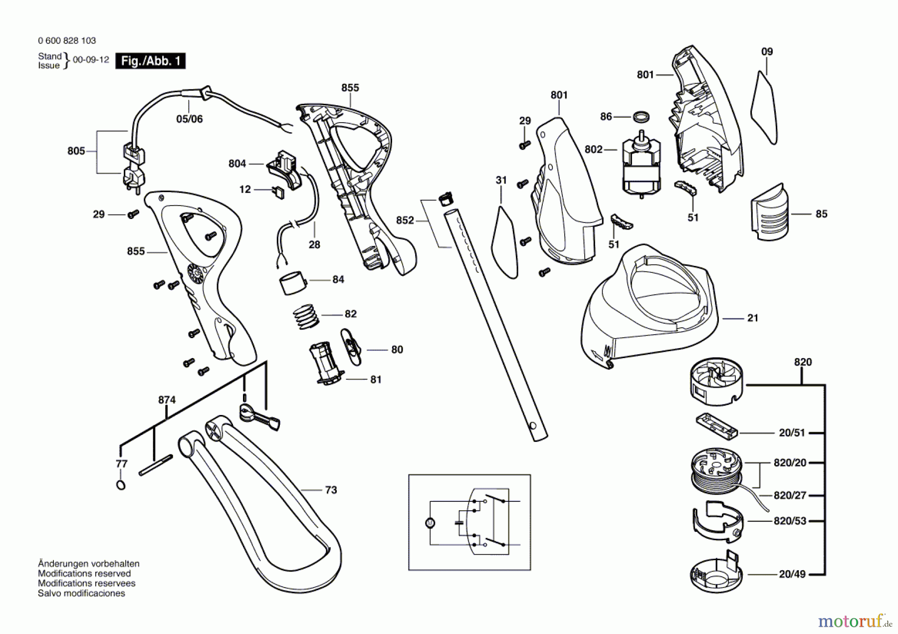 Bosch Gartengeräte Rasentrimmer ART 25 GSAV Seite 1
