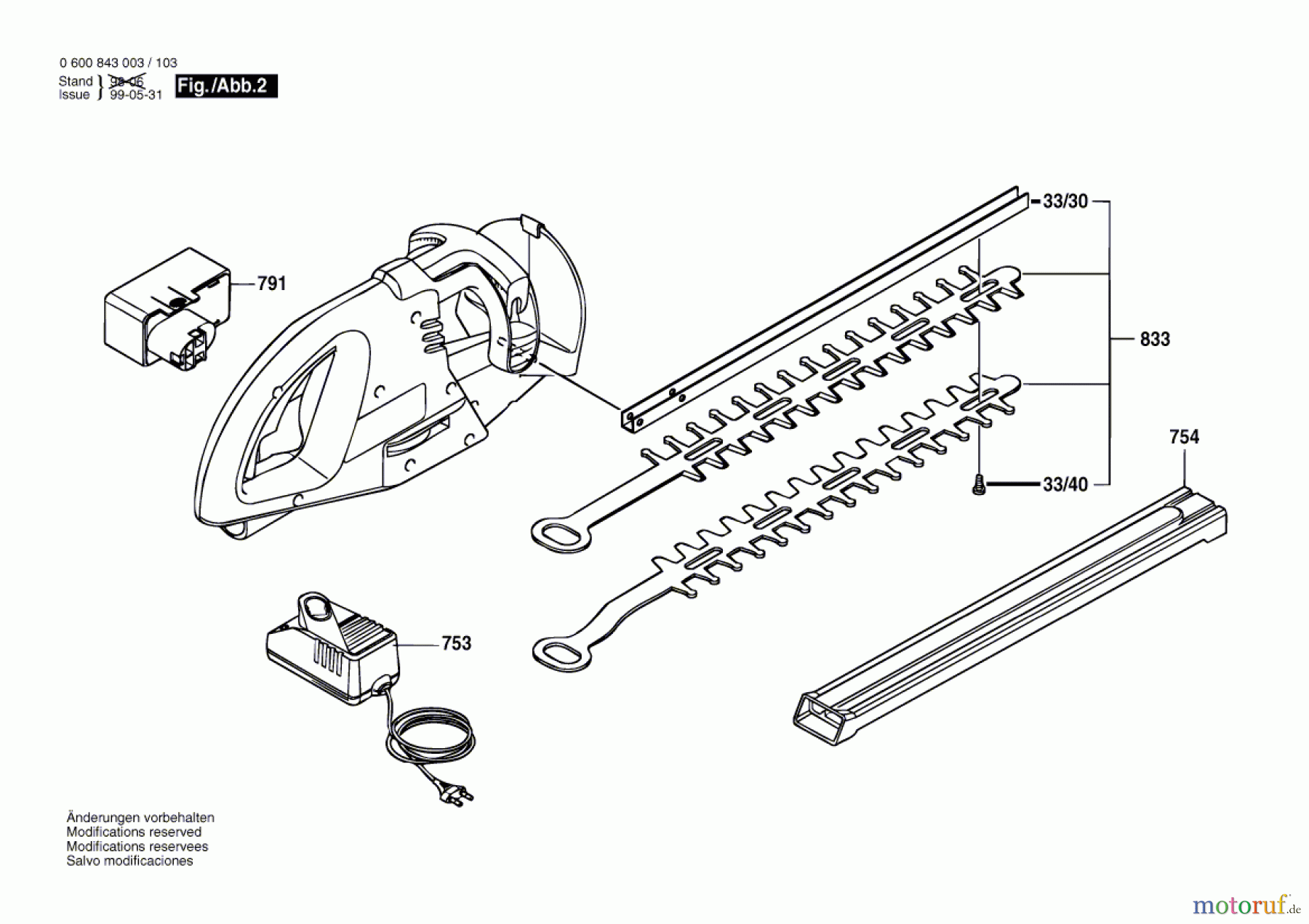  Bosch Gartengeräte Heckenschere AHS 4 Seite 2