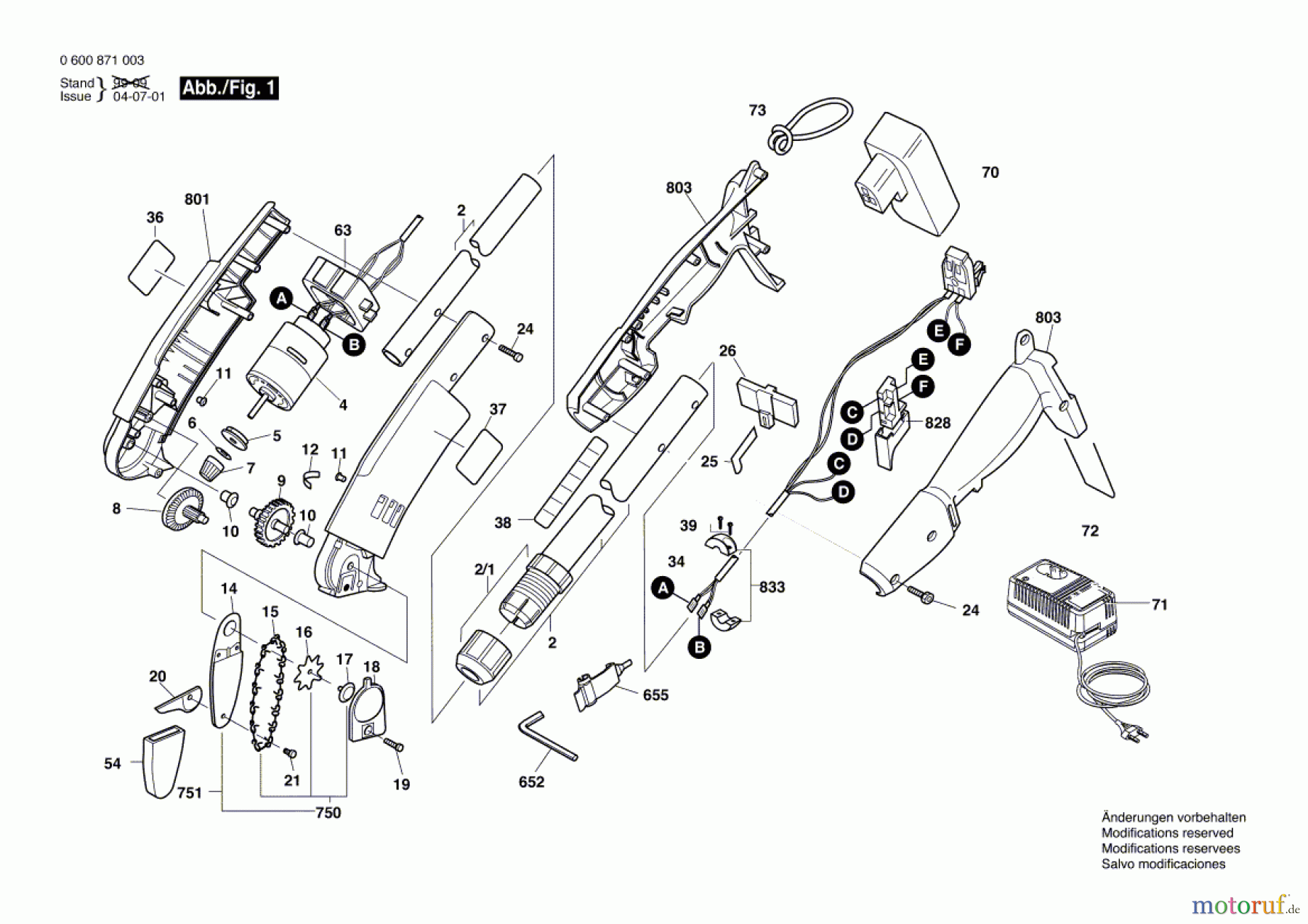 Bosch Gartengeräte Astsäge ASG 52 ACCU Seite 1