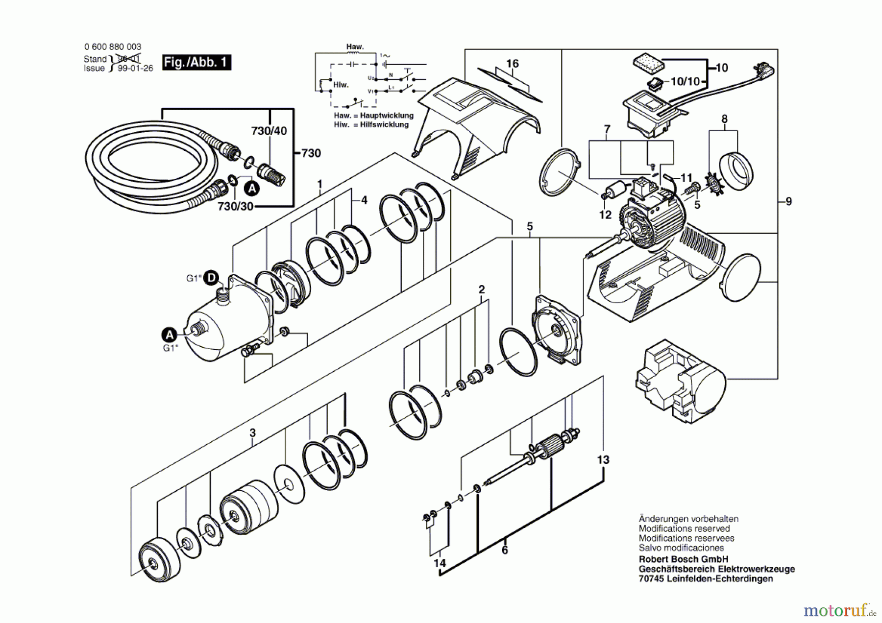 Bosch Gartengeräte Elektro-Wasserpumpe AGP 800 Seite 1