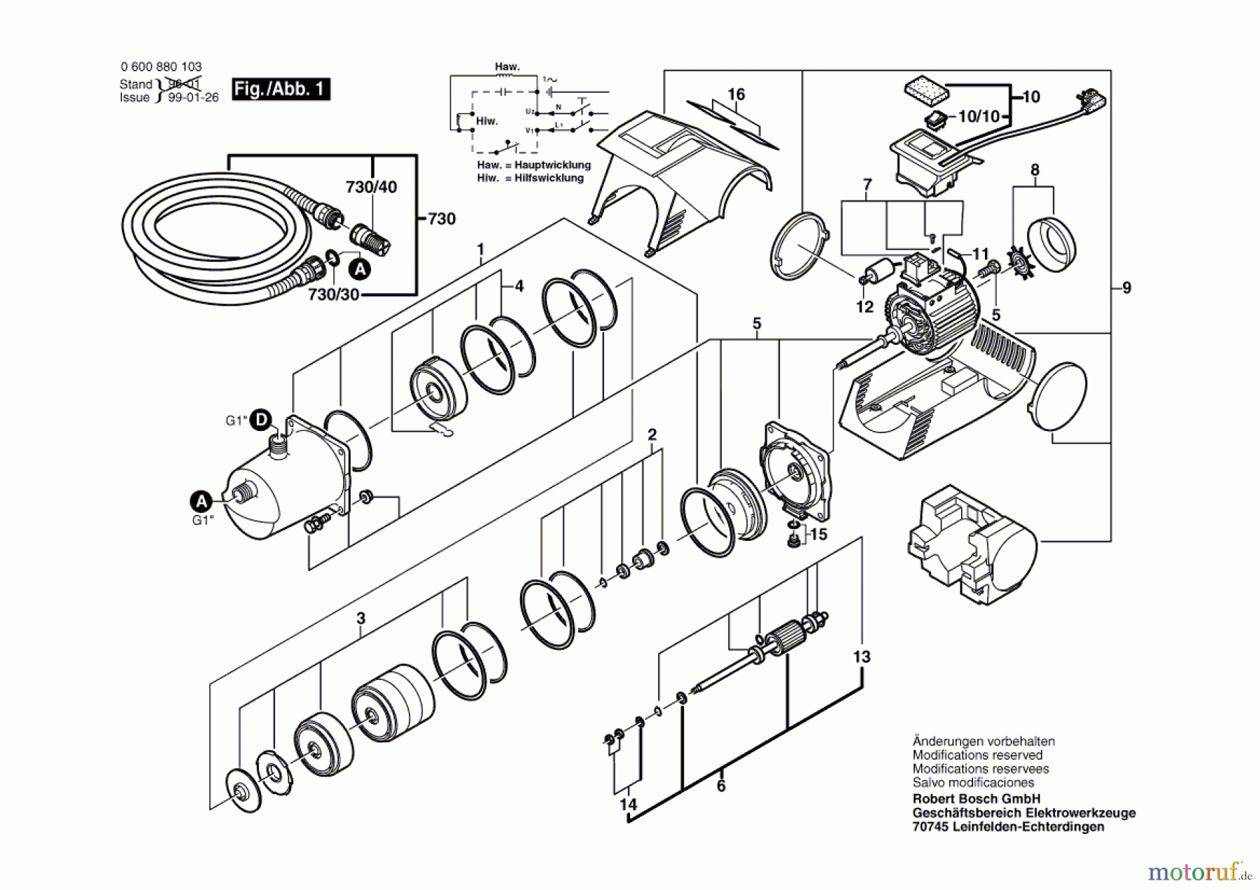 Bosch Gartengeräte Elektro-Wasserpumpe AGP 1000 Seite 1