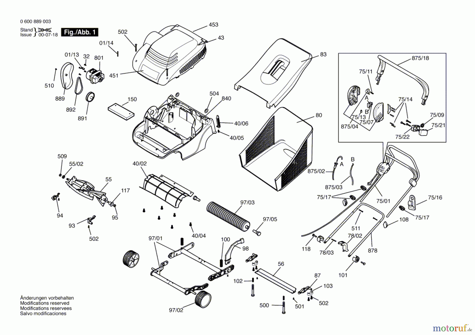 Bosch Gartengeräte Rasenmäher ASM 32 Seite 1