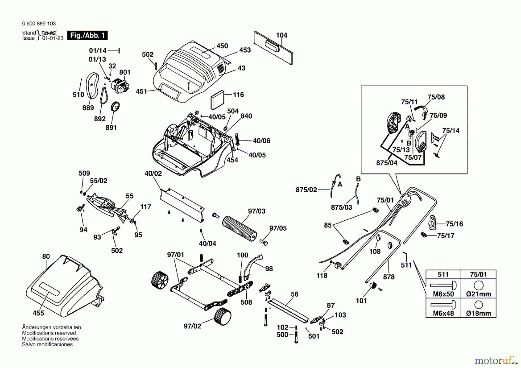 Bosch Gartengeräte Rasenmäher ASM 32 F Seite 1