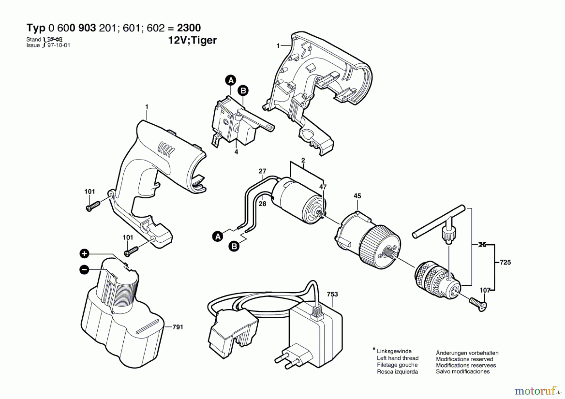 Bosch Akku Werkzeug Hw-Akku-Schrauber 2300 12 V TIGER Seite 1